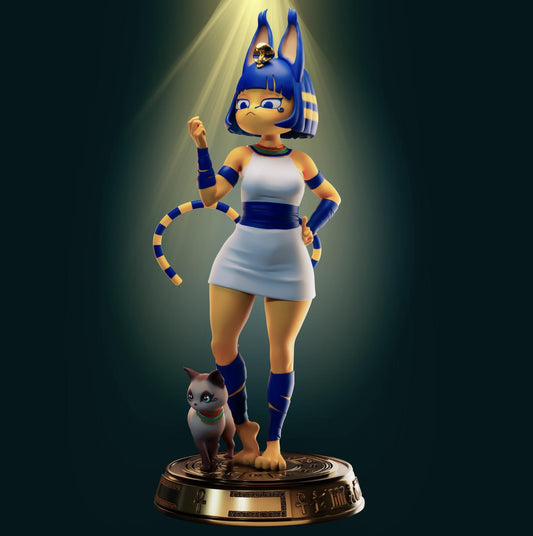 Egyptian Cat Girl Resin Model Kit - Designed by Officer Rhu