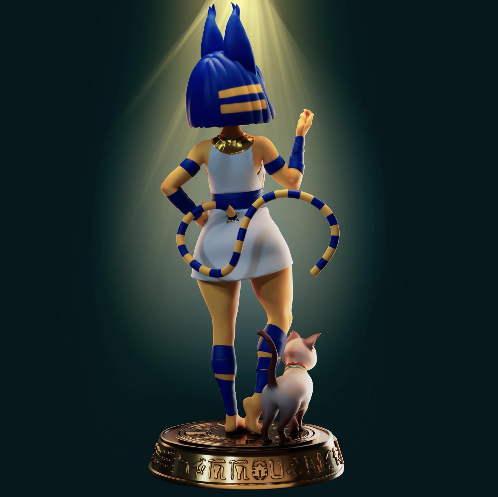 Egyptian Cat Girl Resin Model Kit - Designed by Officer Rhu