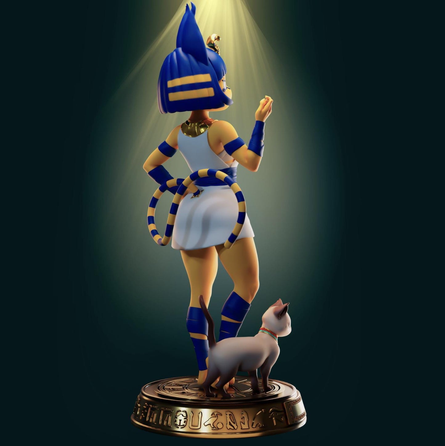 Egyptian Cat Girl Resin Model Kit - Designed by Officer Rhu