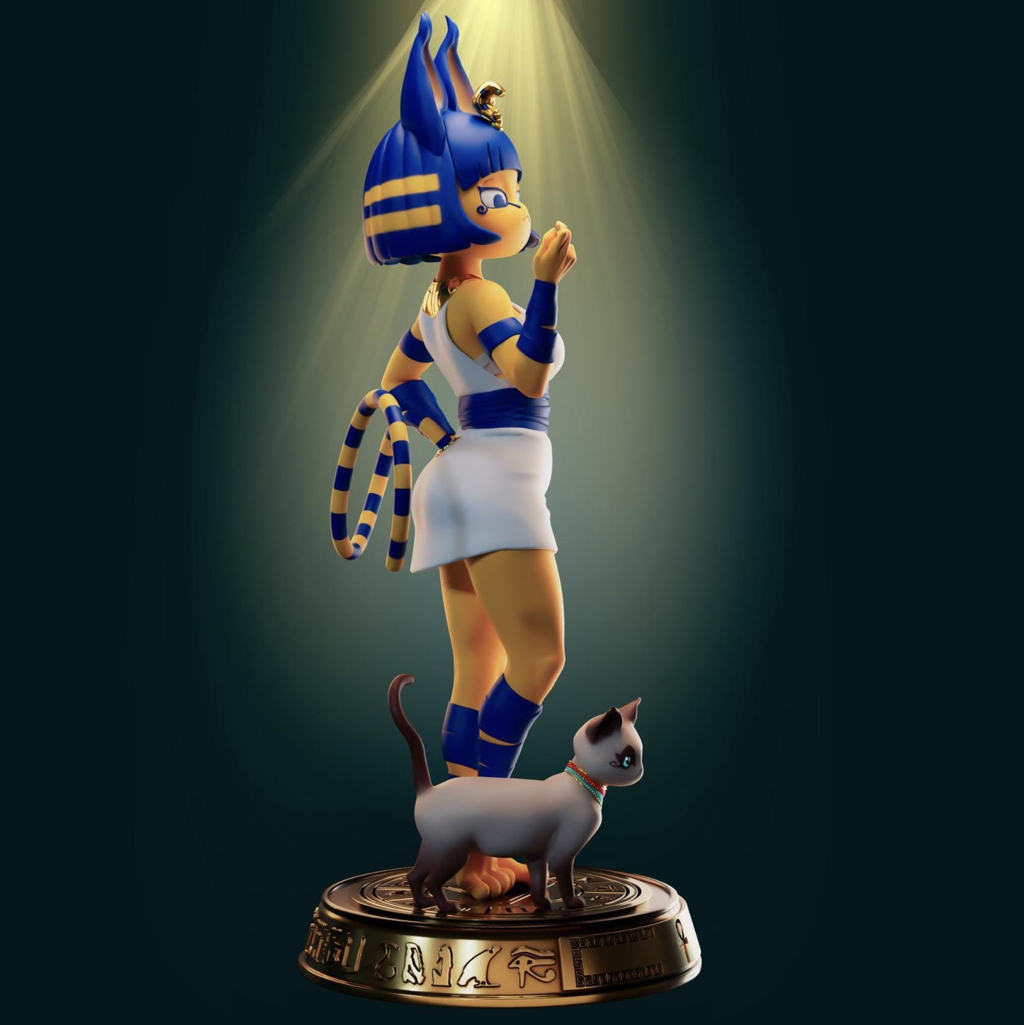 Egyptian Cat Girl Resin Model Kit - Designed by Officer Rhu