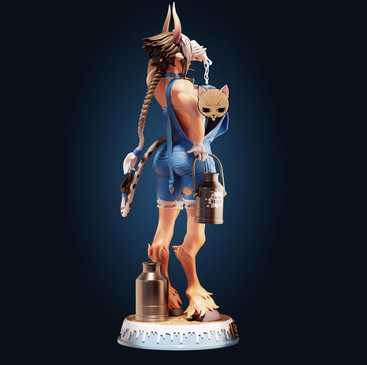 Cathyl Inspired Minotaur Cow Girl Resin Model Kit - Designed by Officer Rhu