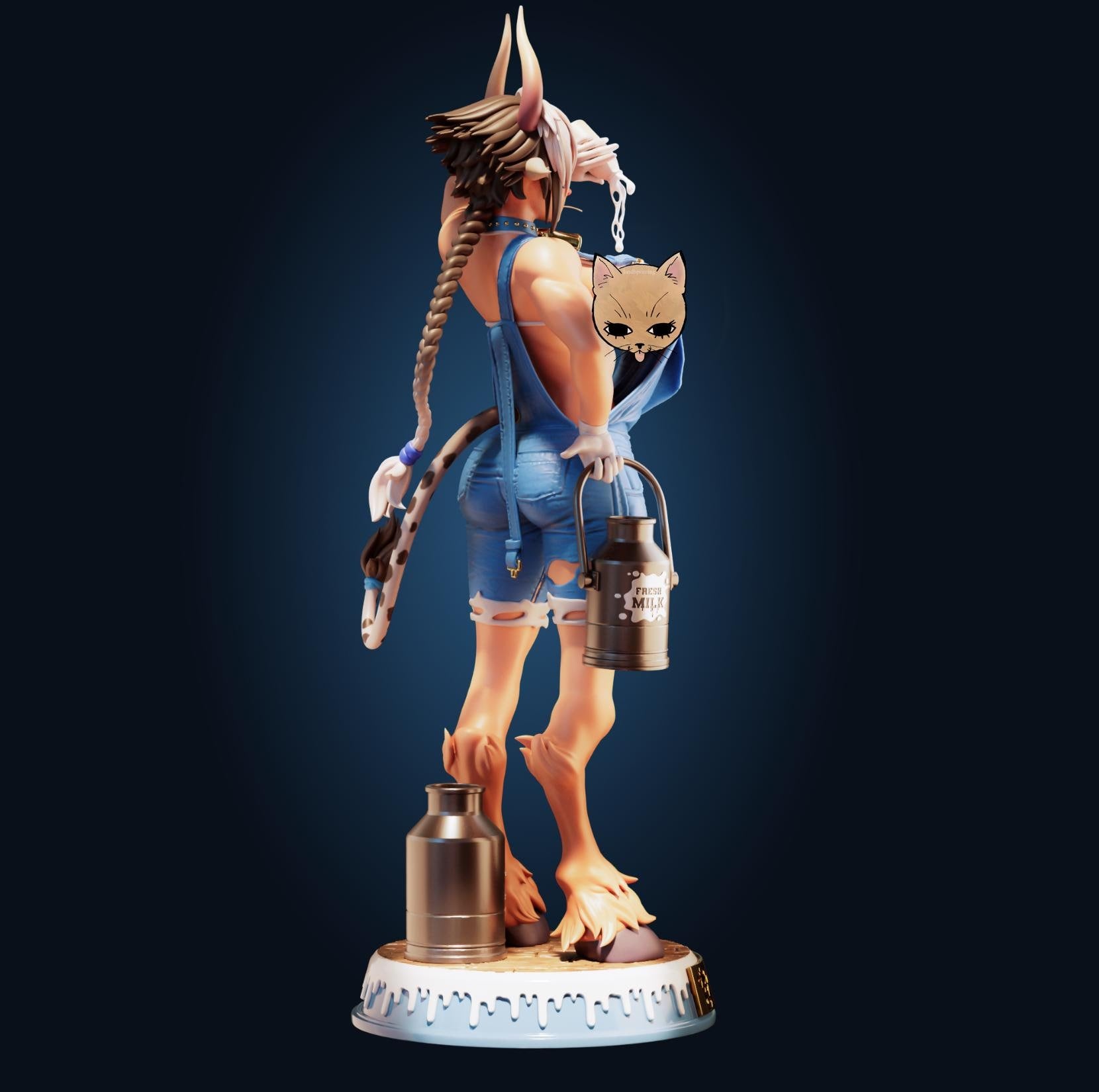 Cathyl Inspired Minotaur Cow Girl Resin Model Kit - Designed by Officer Rhu