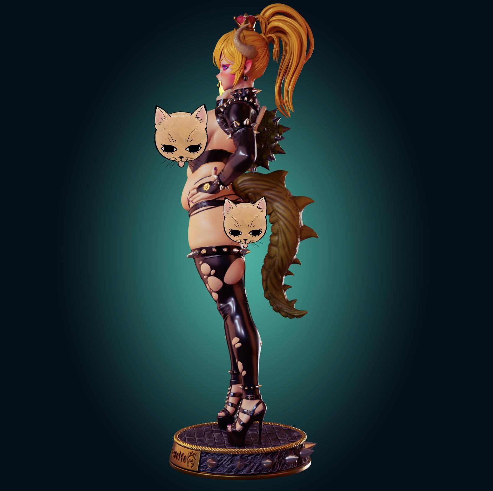 Bowsette Inspired Resin Model Kit - Designed by Officer Rhu