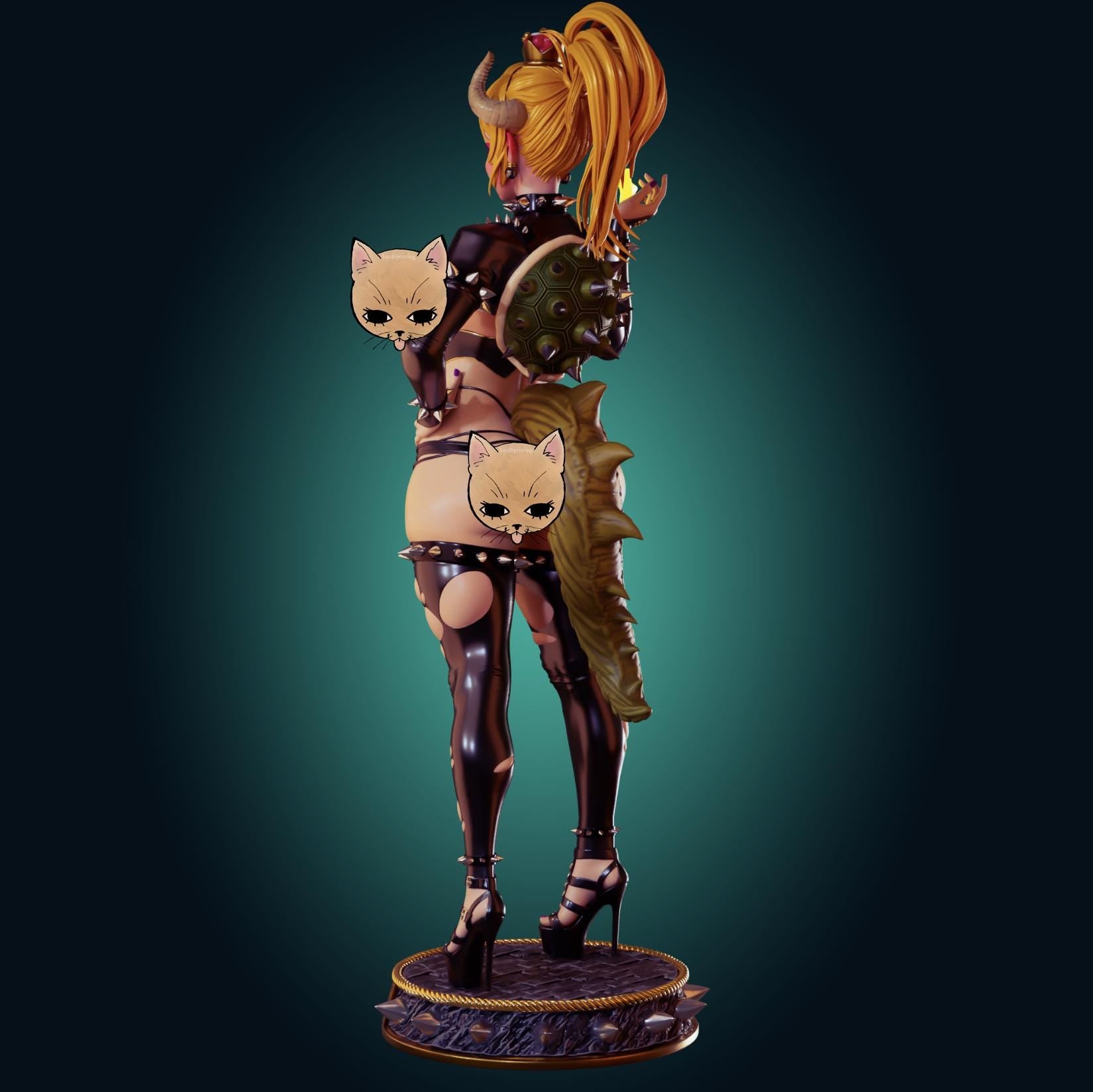 Bowsette Inspired Resin Model Kit - Designed by Officer Rhu