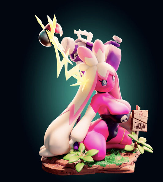 Pink Monster Girl Resin Model Kit - Designed by Officer Rhu