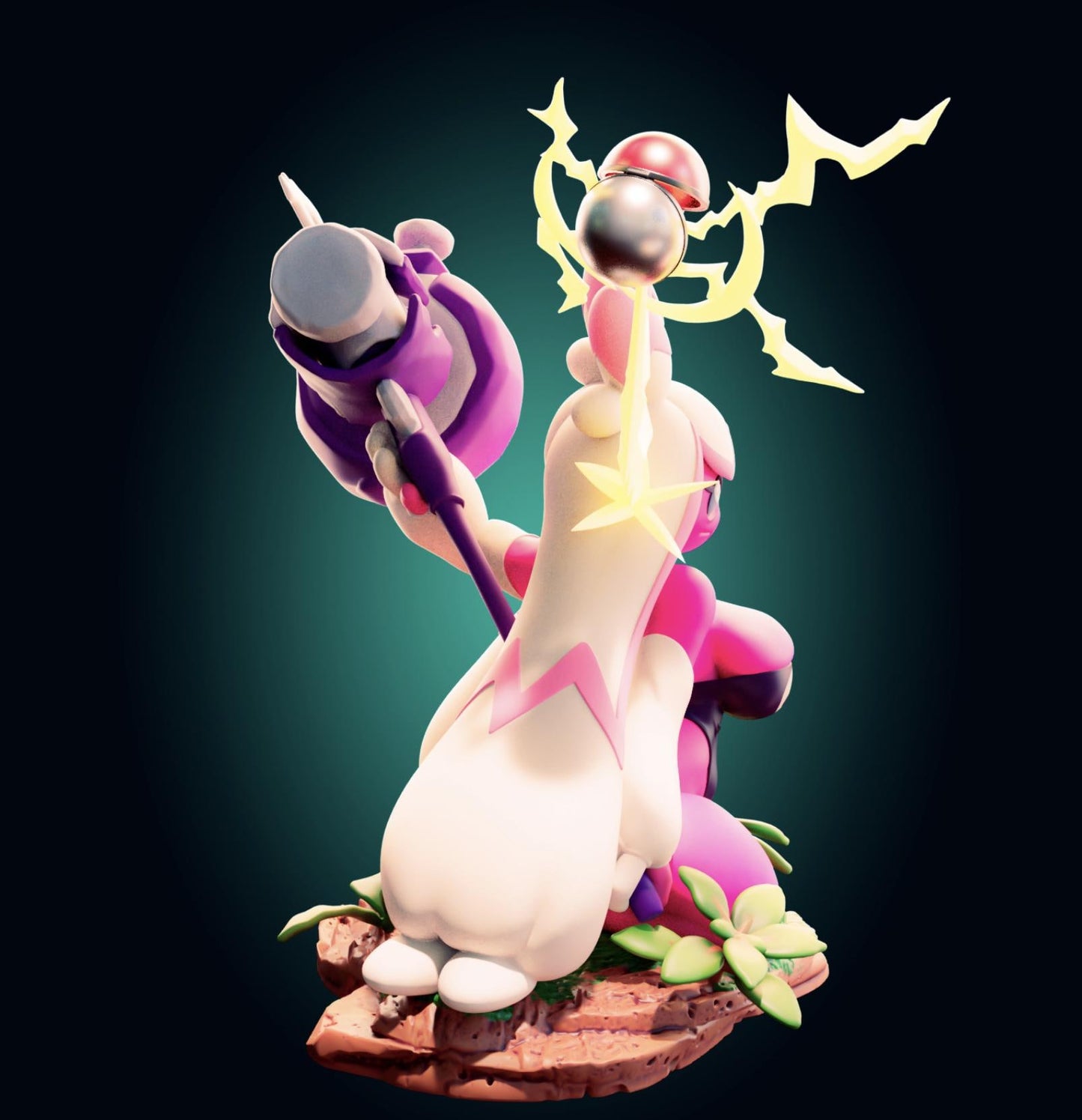 Pink Monster Girl Resin Model Kit - Designed by Officer Rhu