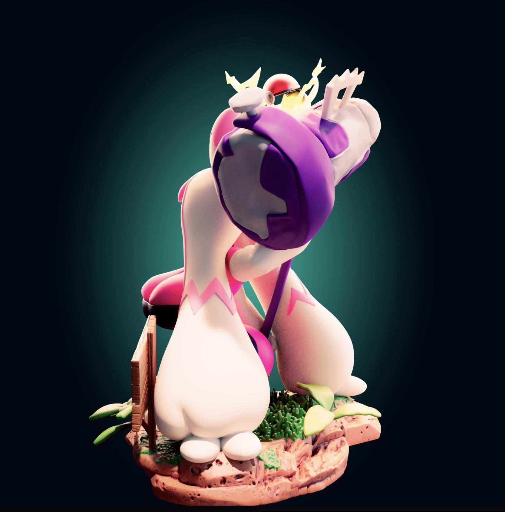 Pink Monster Girl Resin Model Kit - Designed by Officer Rhu