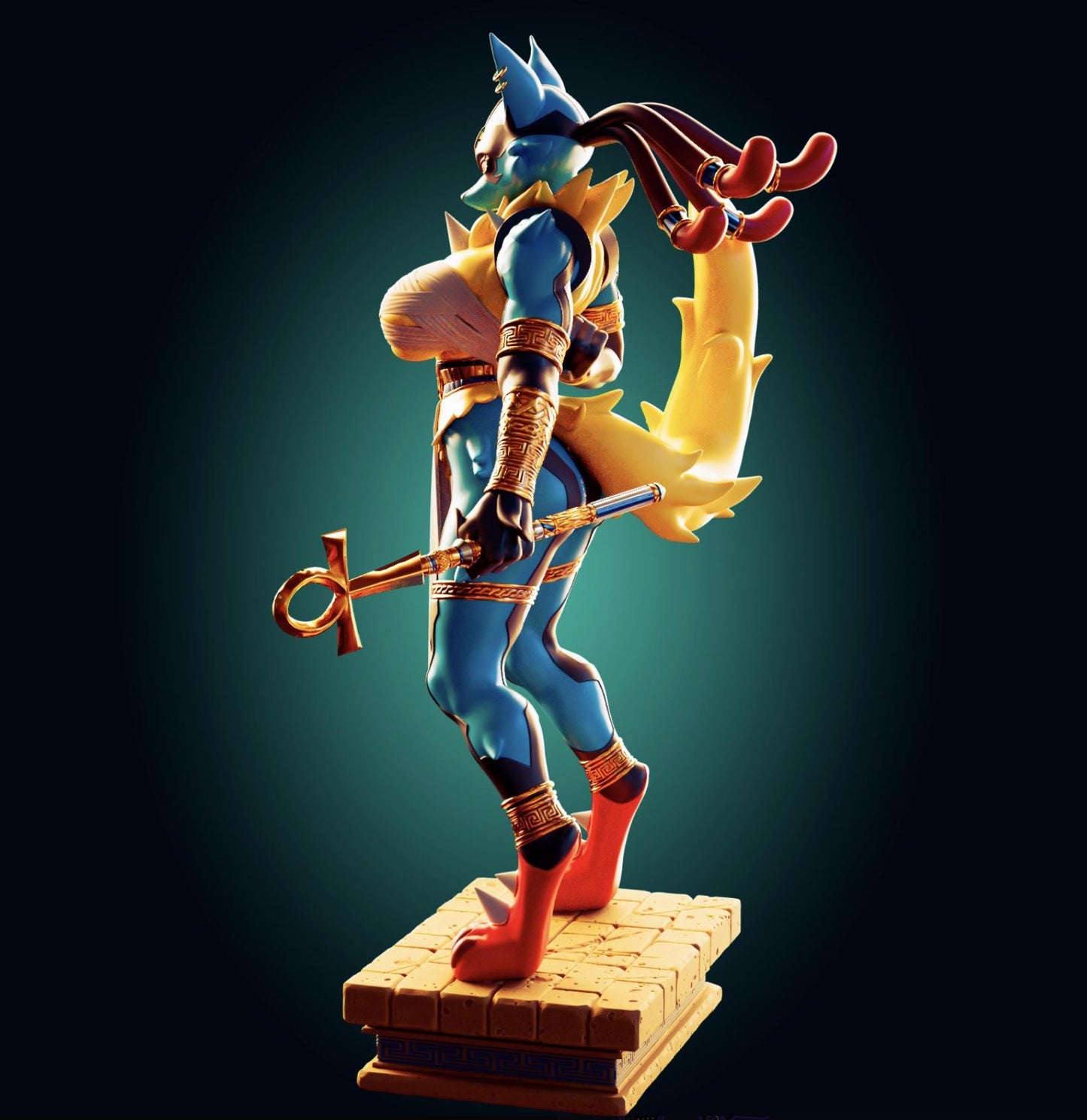 Wolf Girl Model Kit | 3D Resin Print Figurine | Officer Rhu