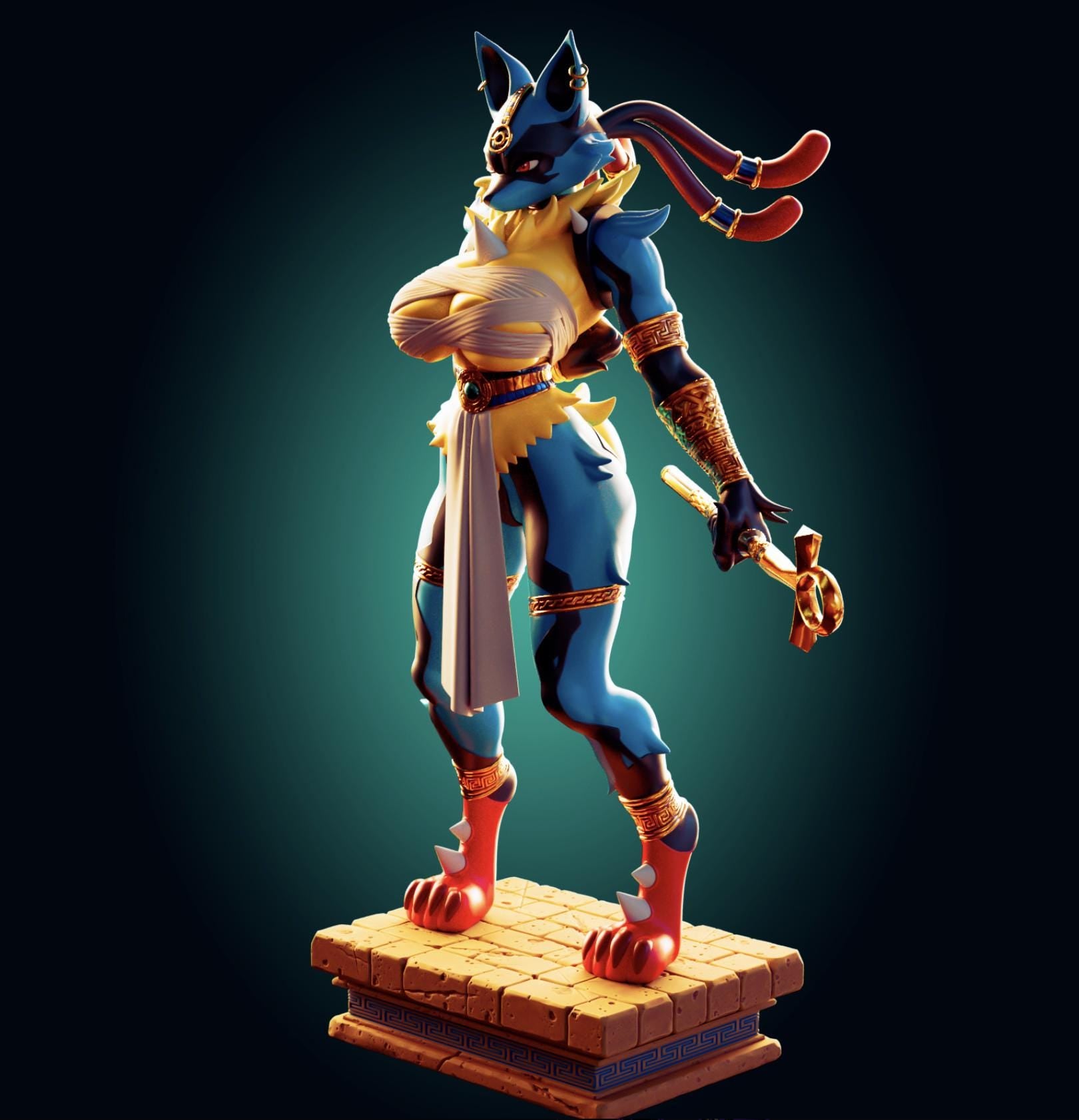 Wolf Girl Resin Model Kit - Designed by Officer Rhu