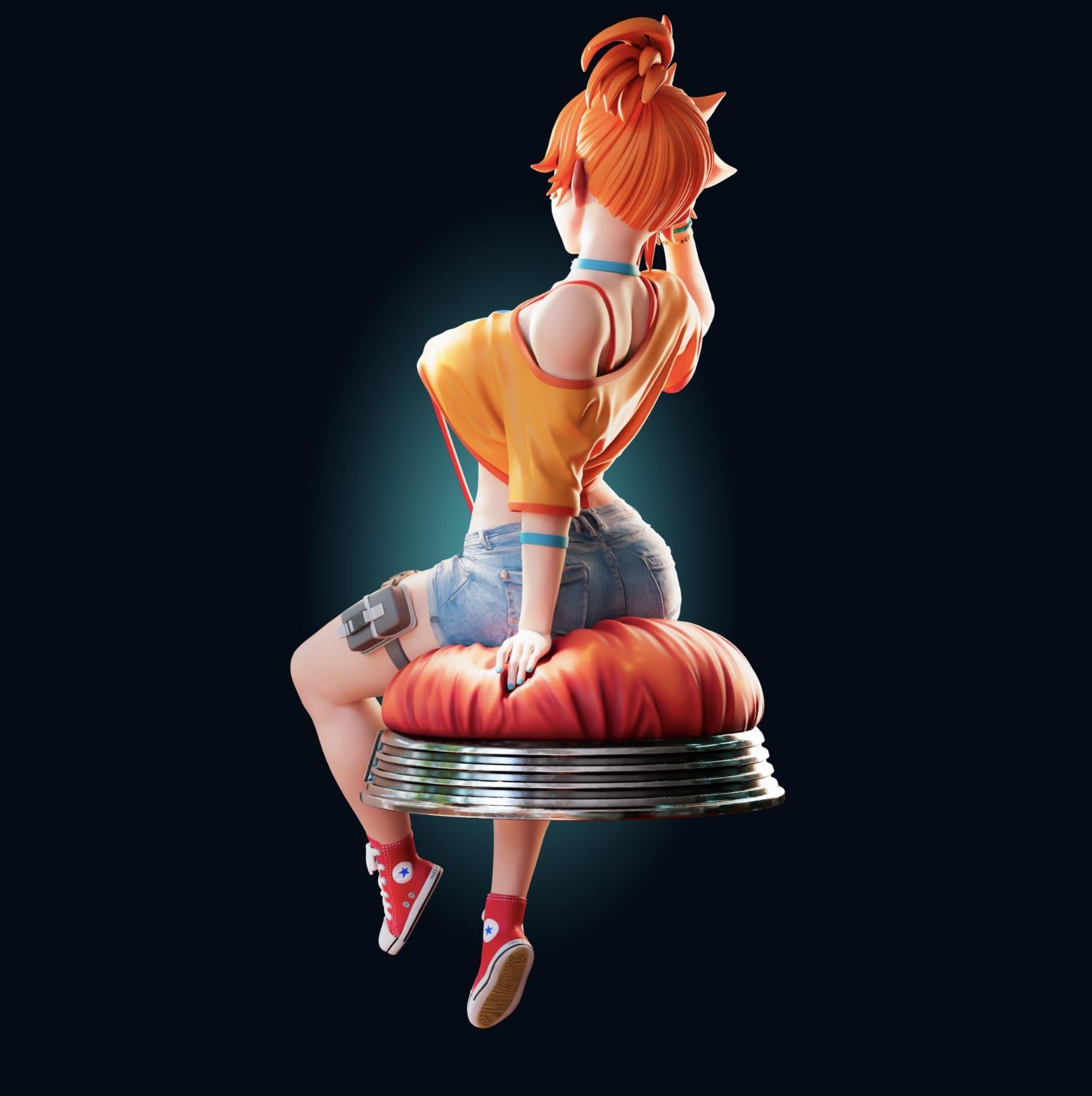 Gym Girl Resin Model Kit - Designed by Officer Rhu