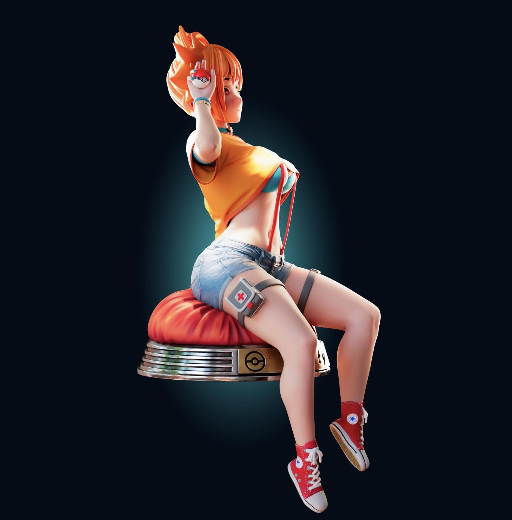 Gym Girl Resin Model Kit - Designed by Officer Rhu
