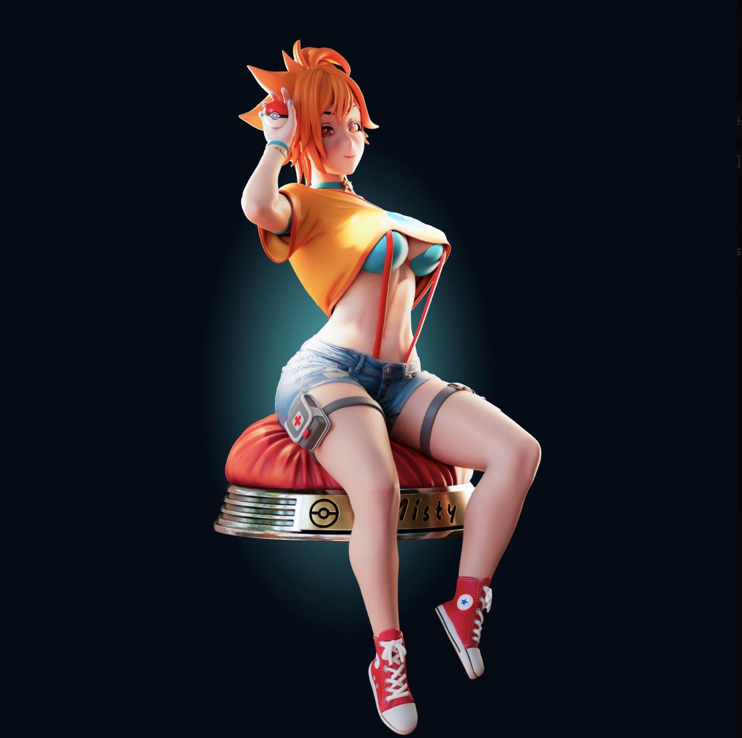Gym Girl Resin Model Kit - Designed by Officer Rhu