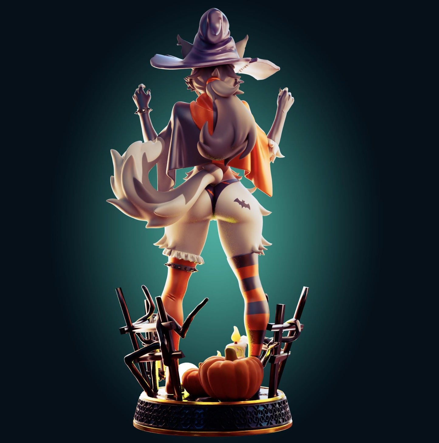 Wolf Girl Resin Model Kit | 3D Resin Print Figurine | Officer Rhu