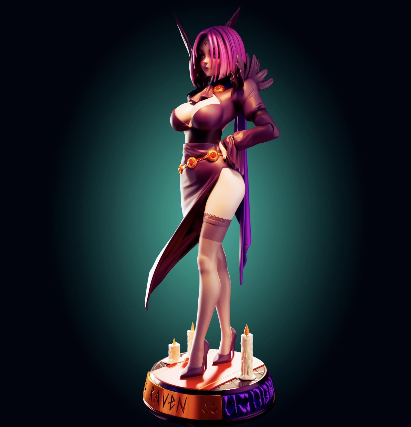 Goth Girl Resin Model Kit - Designed by Officer Rhu