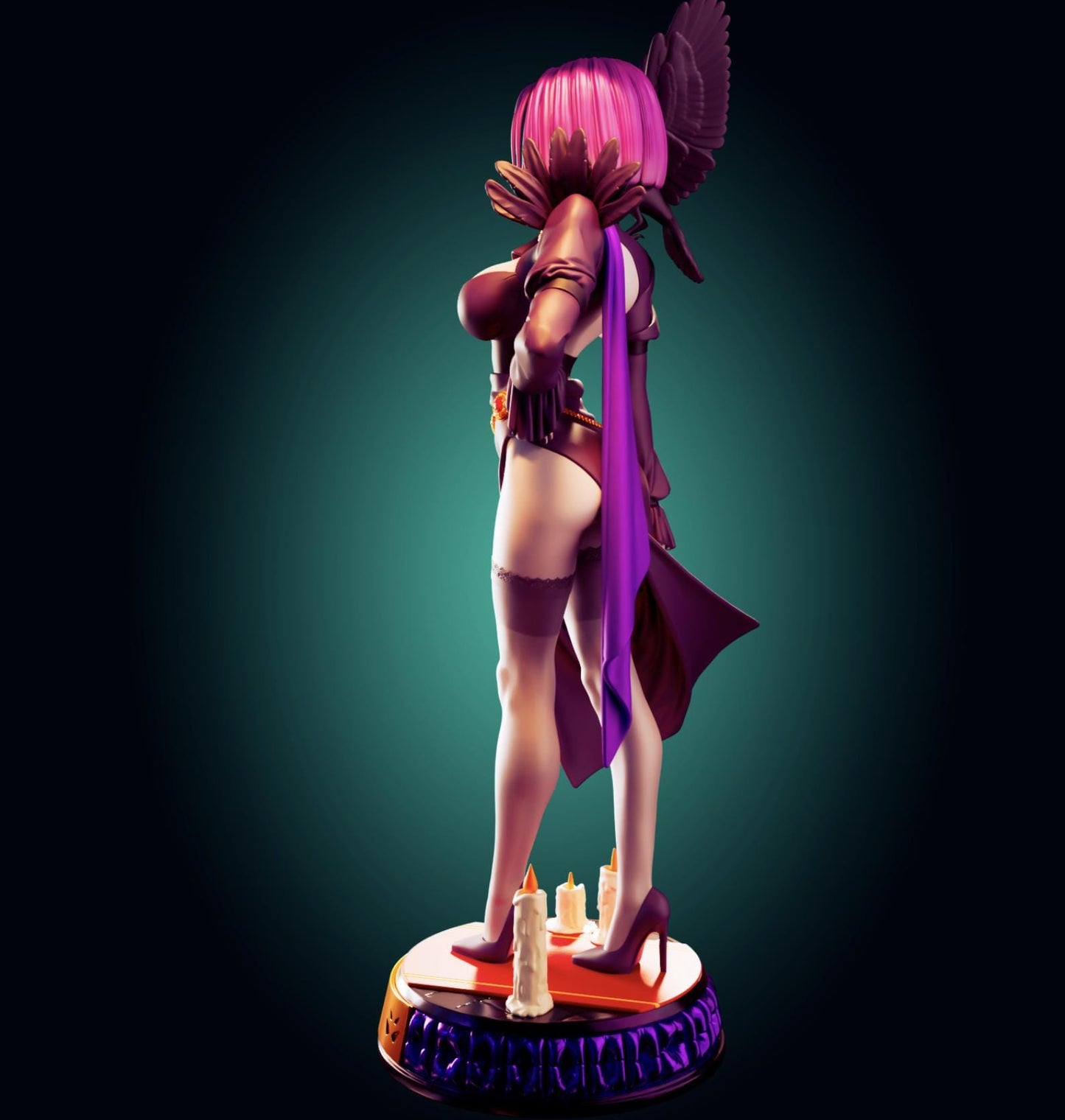 Goth Girl Resin Model Kit - Designed by Officer Rhu