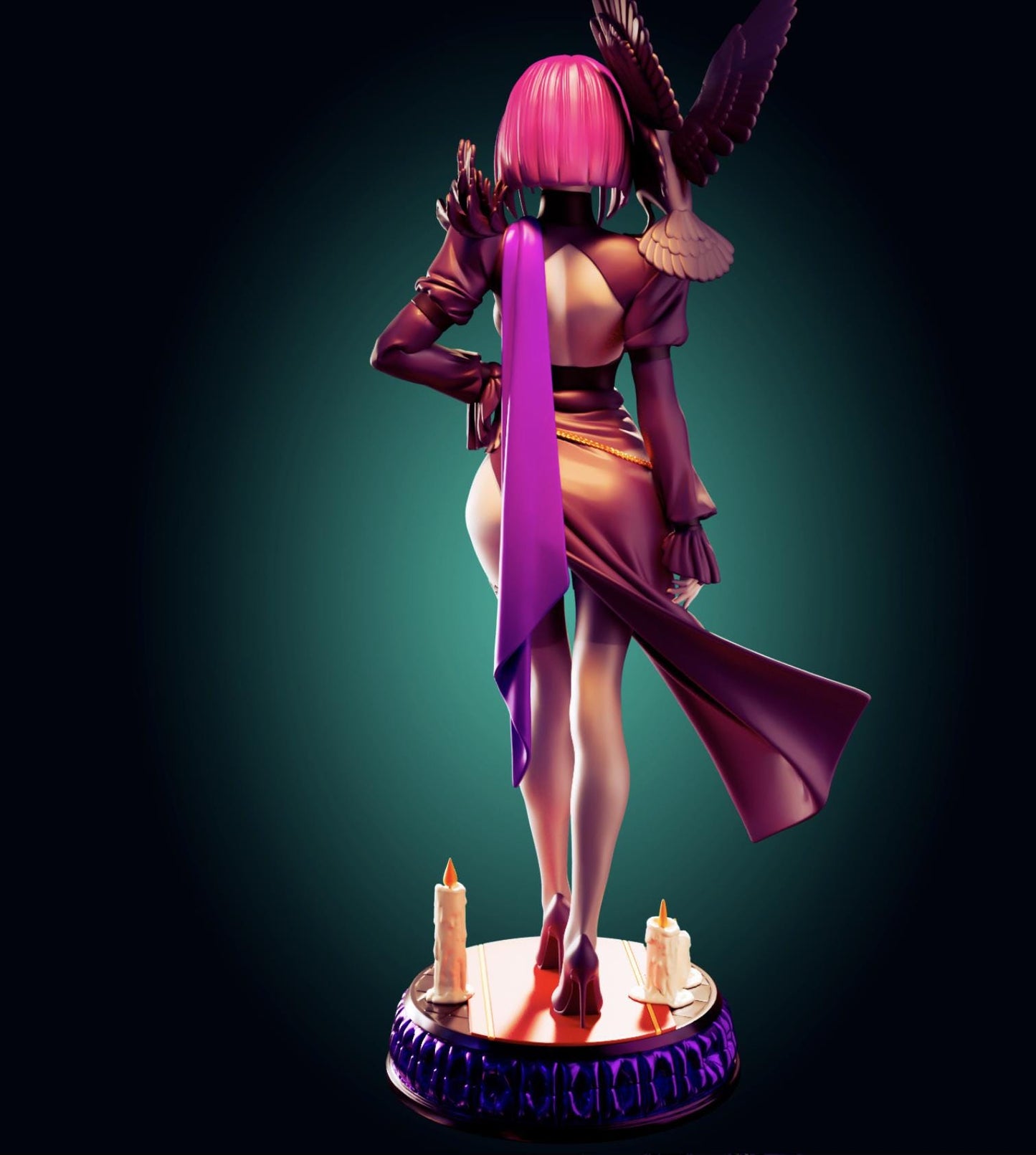 Goth Girl Resin Model Kit - Designed by Officer Rhu