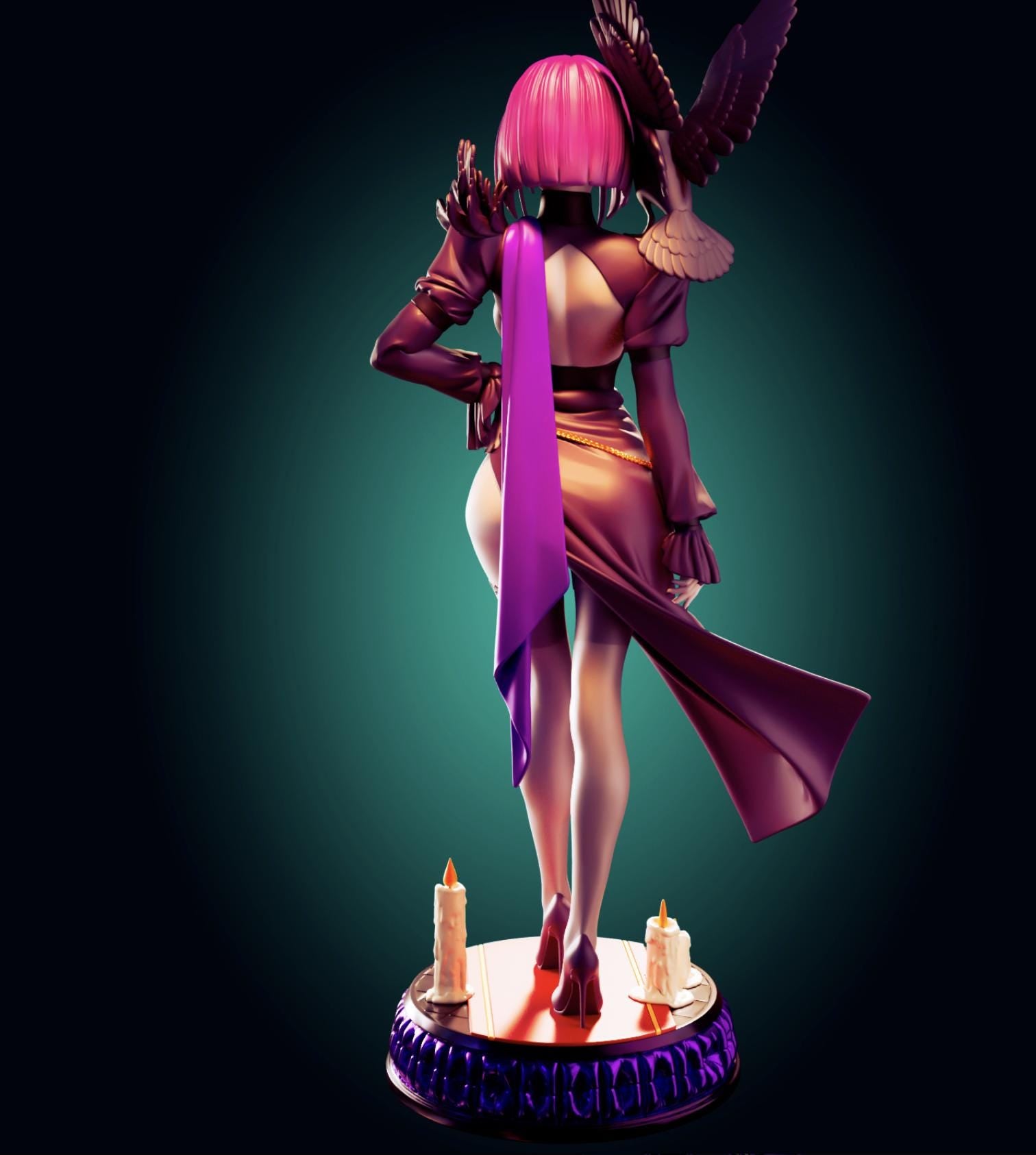 Goth Girl Resin Model Kit - Designed by Officer Rhu