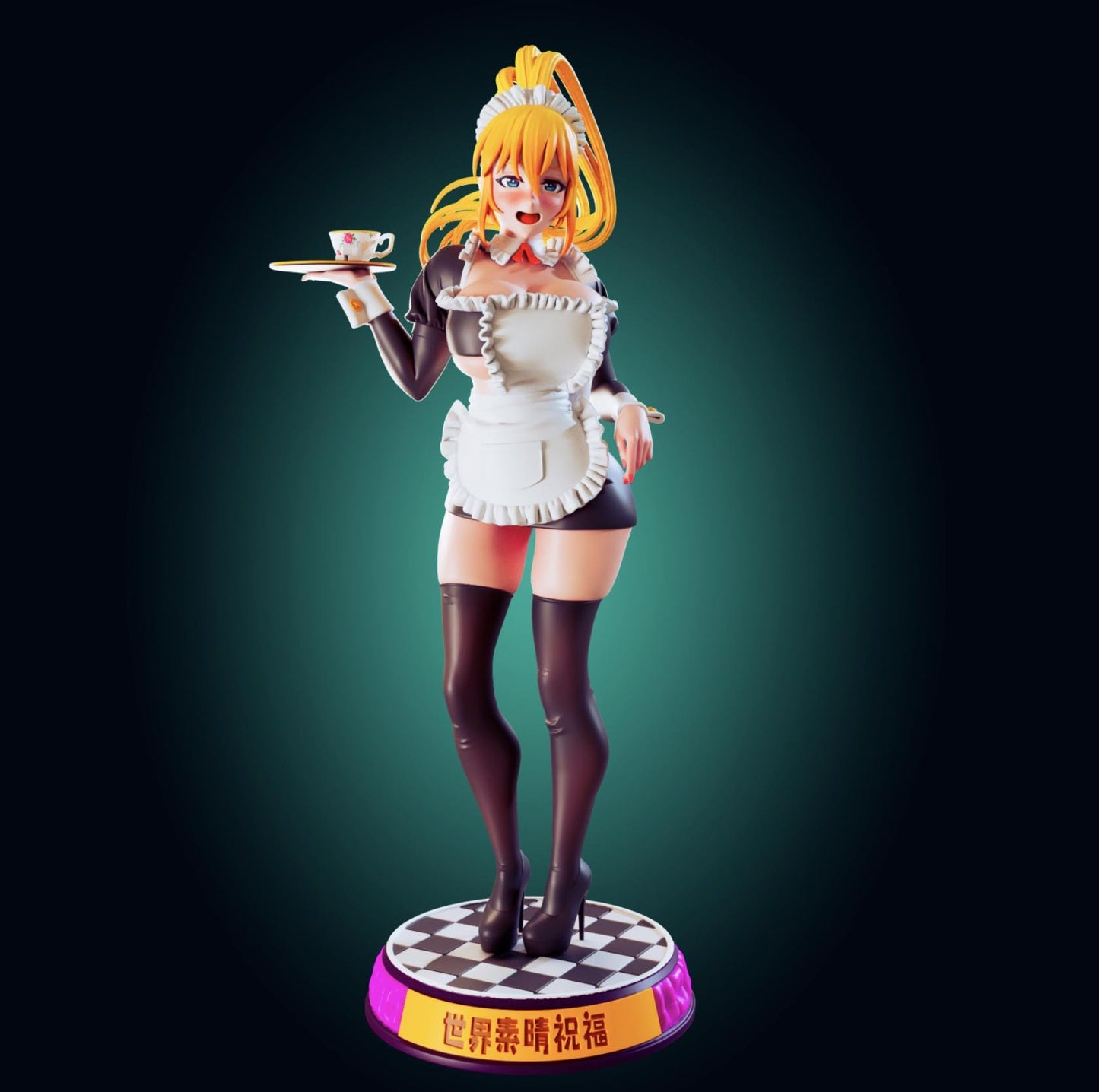 Konosuba Inspired Darkness Model Kit | 3D Resin Print Figurine | Designed by Officer Rhu