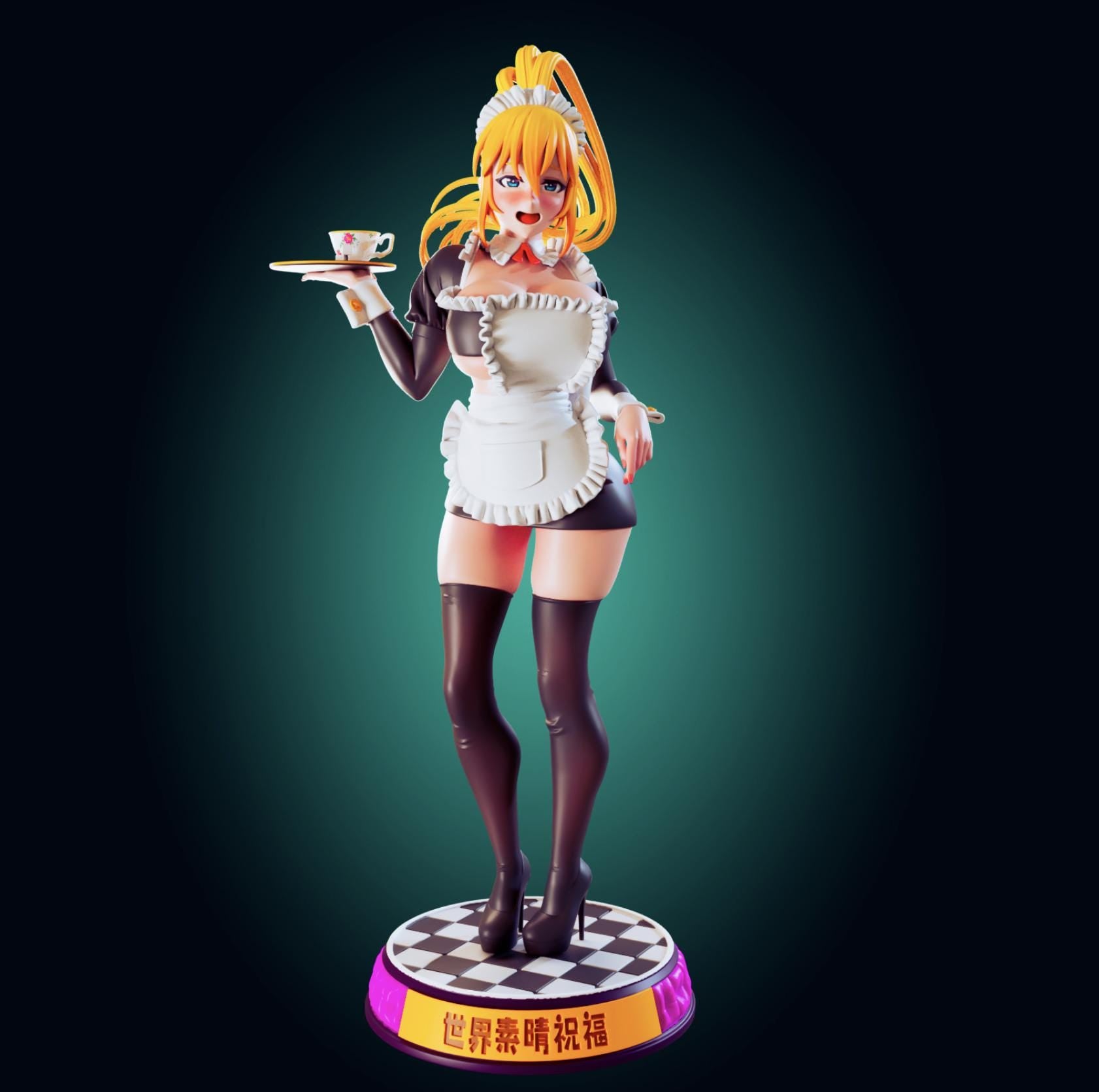 Konosuba Inspired Darkness Model Kit | 3D Resin Print Figurine | Designed by Officer Rhu