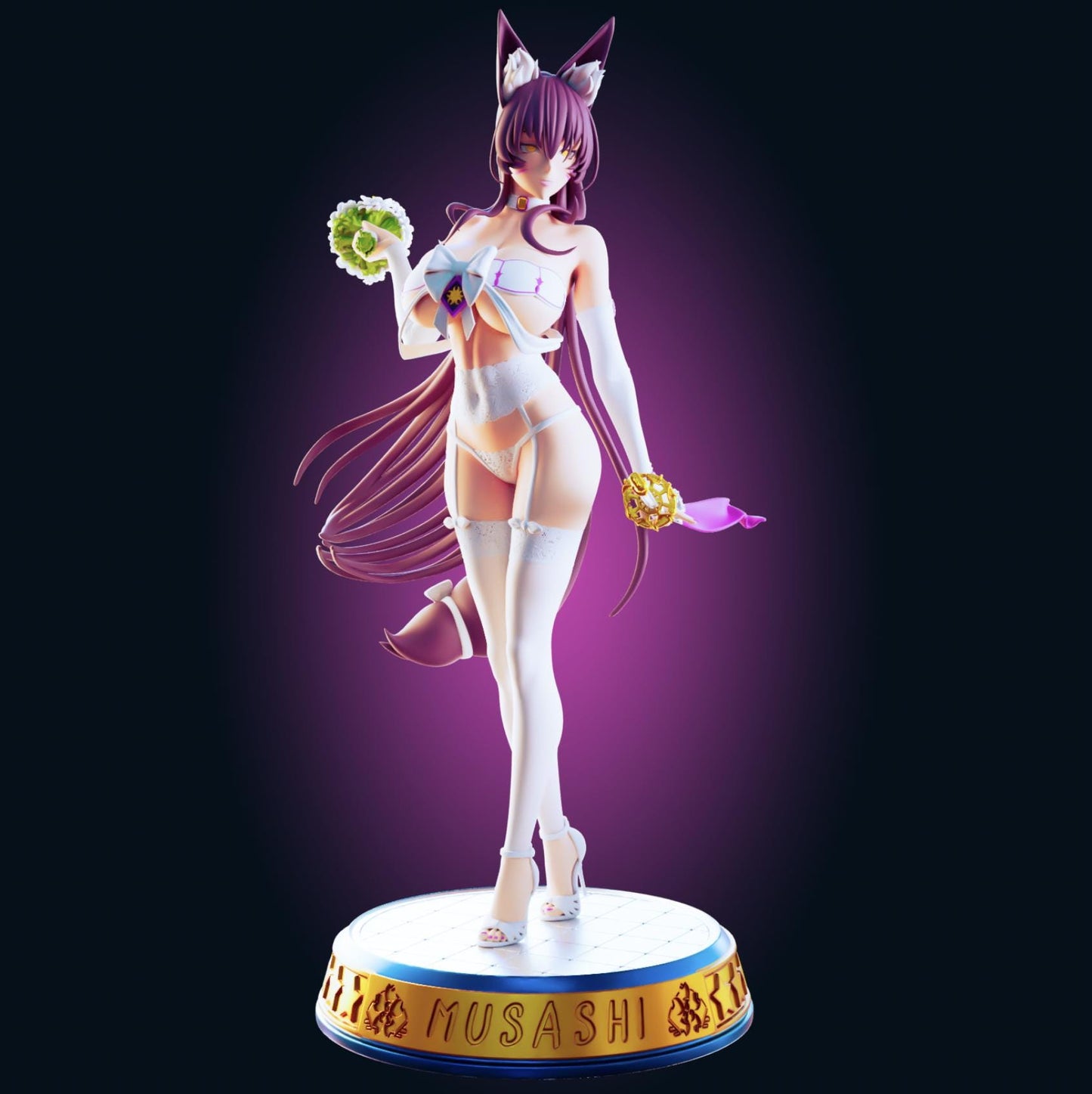 Azur Lane Inspired Musashi Model Kit | 3D Resin Print Figurine | Designed by Officer Rhu
