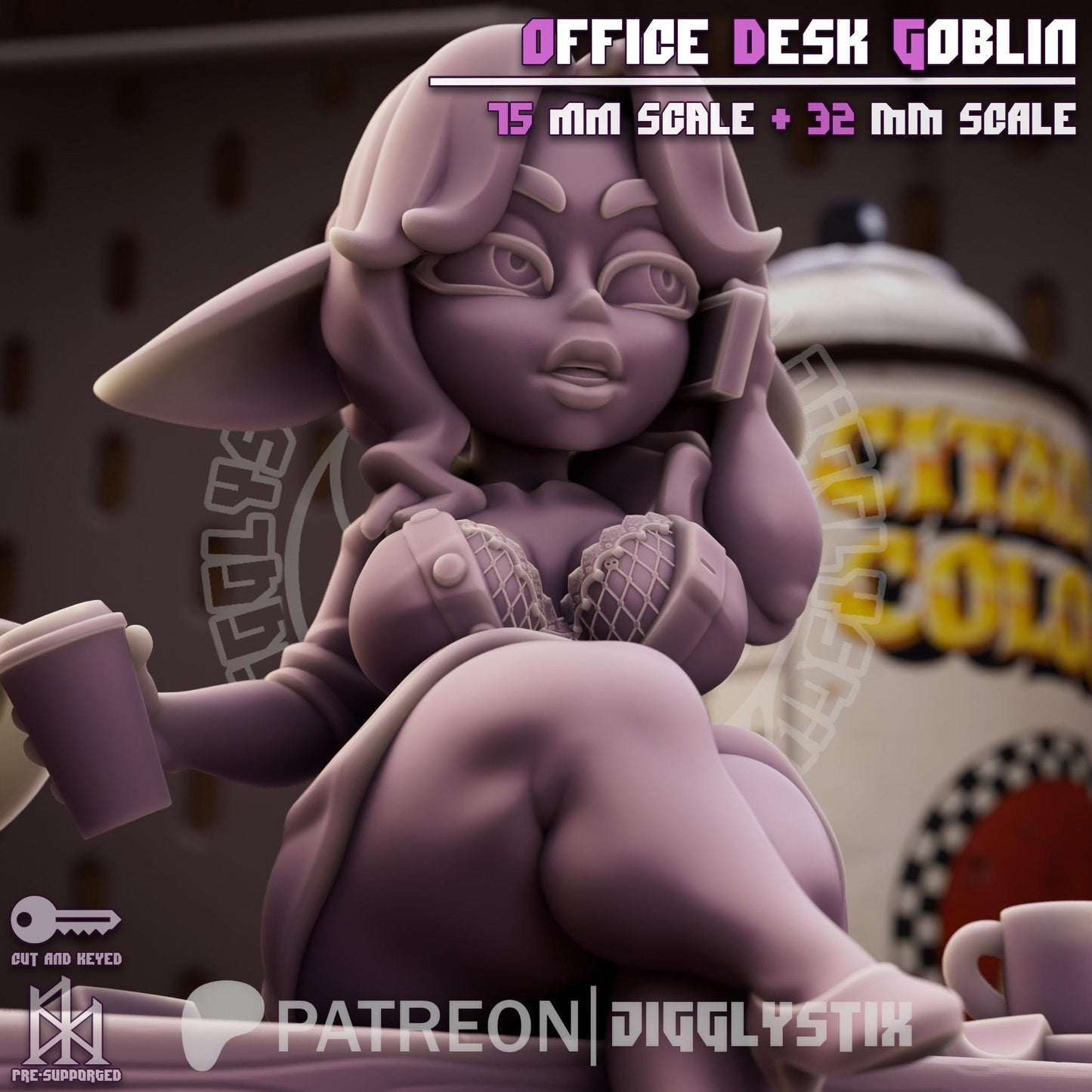 Desk Goblin Mini - 32mm or 75mm - Jigglystix