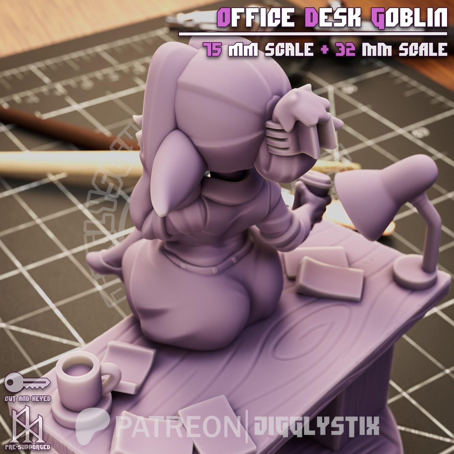 Desk Goblin Mini - 32mm or 75mm - Jigglystix