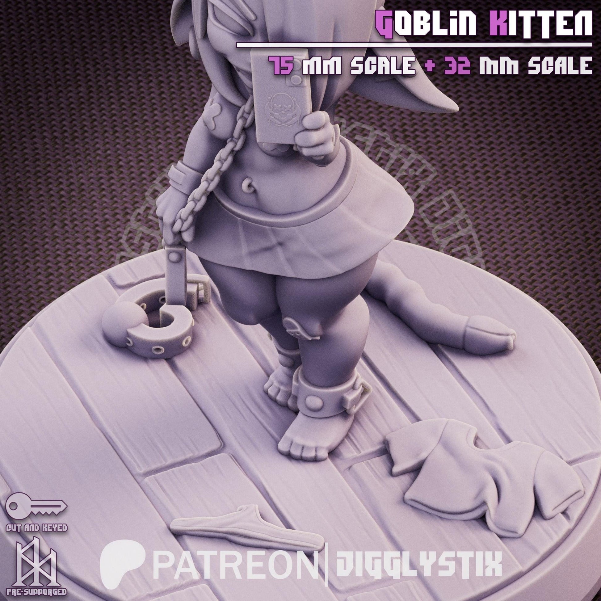 Goblin Kitten Mini - 32mm or 75mm - Jigglystix
