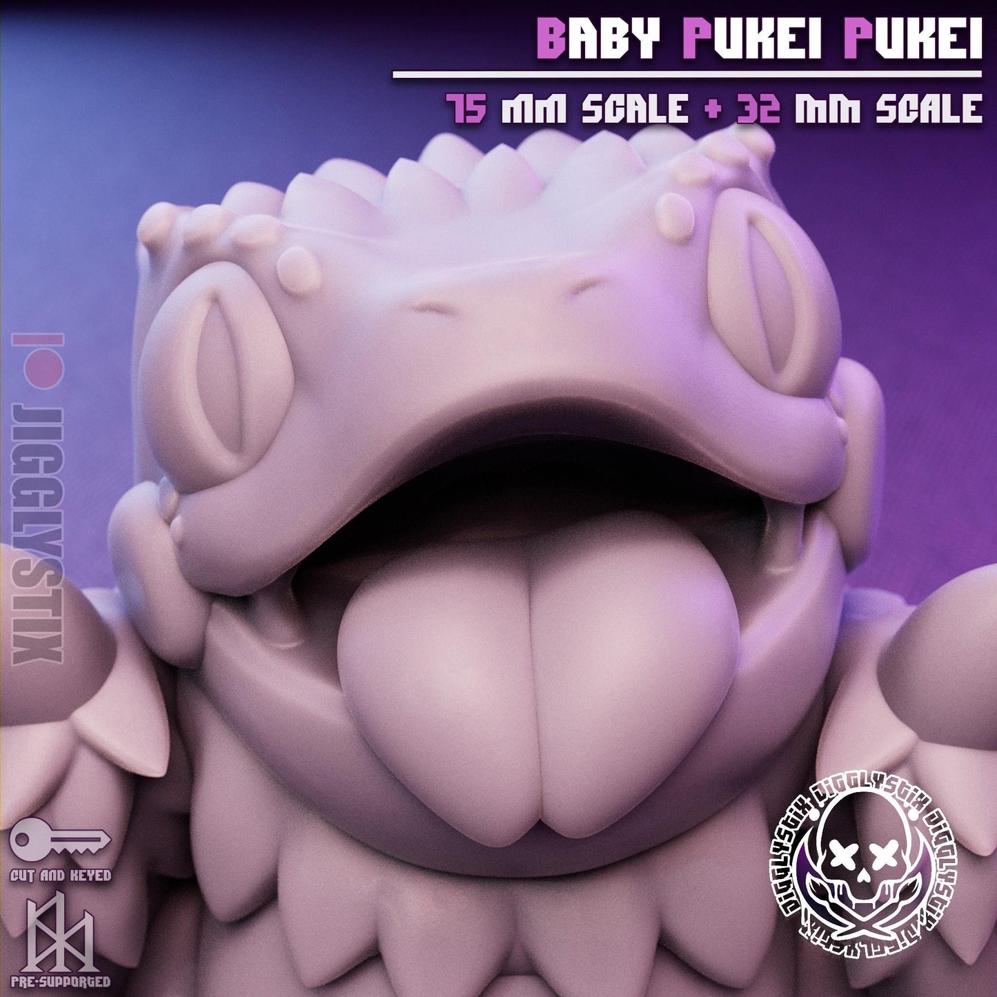 Baby Pukei-Pukei Monster Hunter Inspired Mini - 32mm or 75mm - Jigglystix