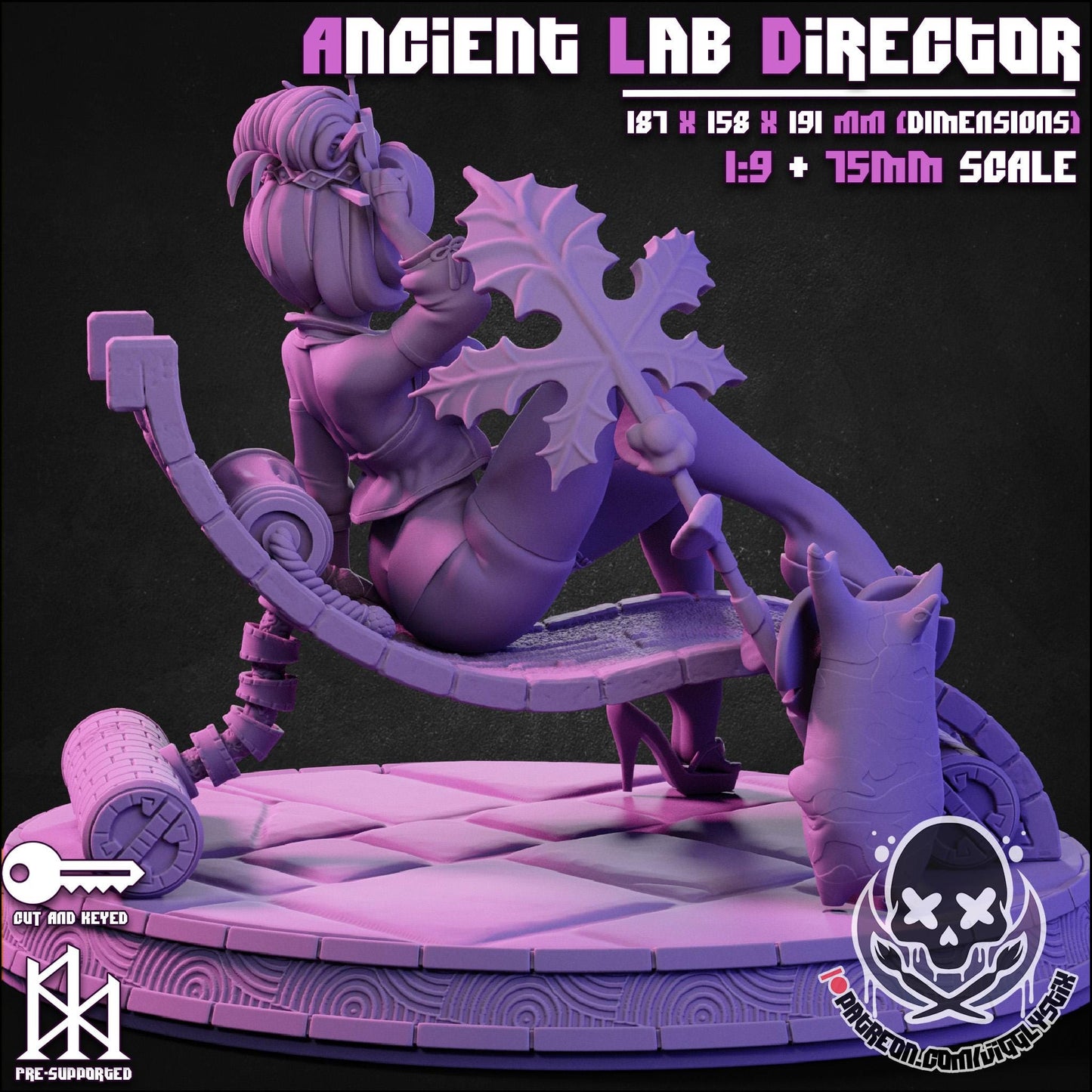 Ancient Lab Director Model Kit - 1:9 Scale or 75mm - Jigglystix