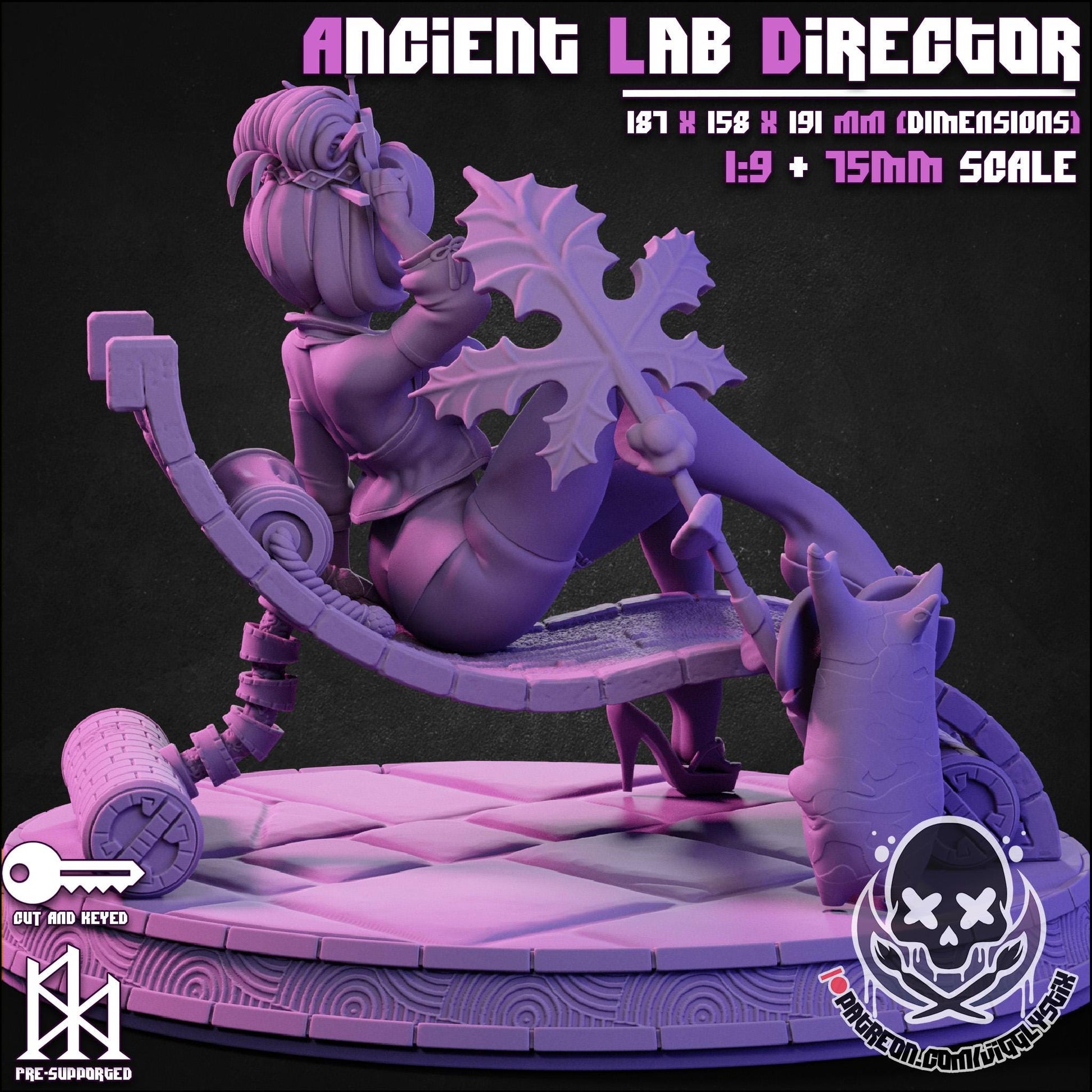 Ancient Lab Director Model Kit - 1:9 Scale or 75mm - Jigglystix