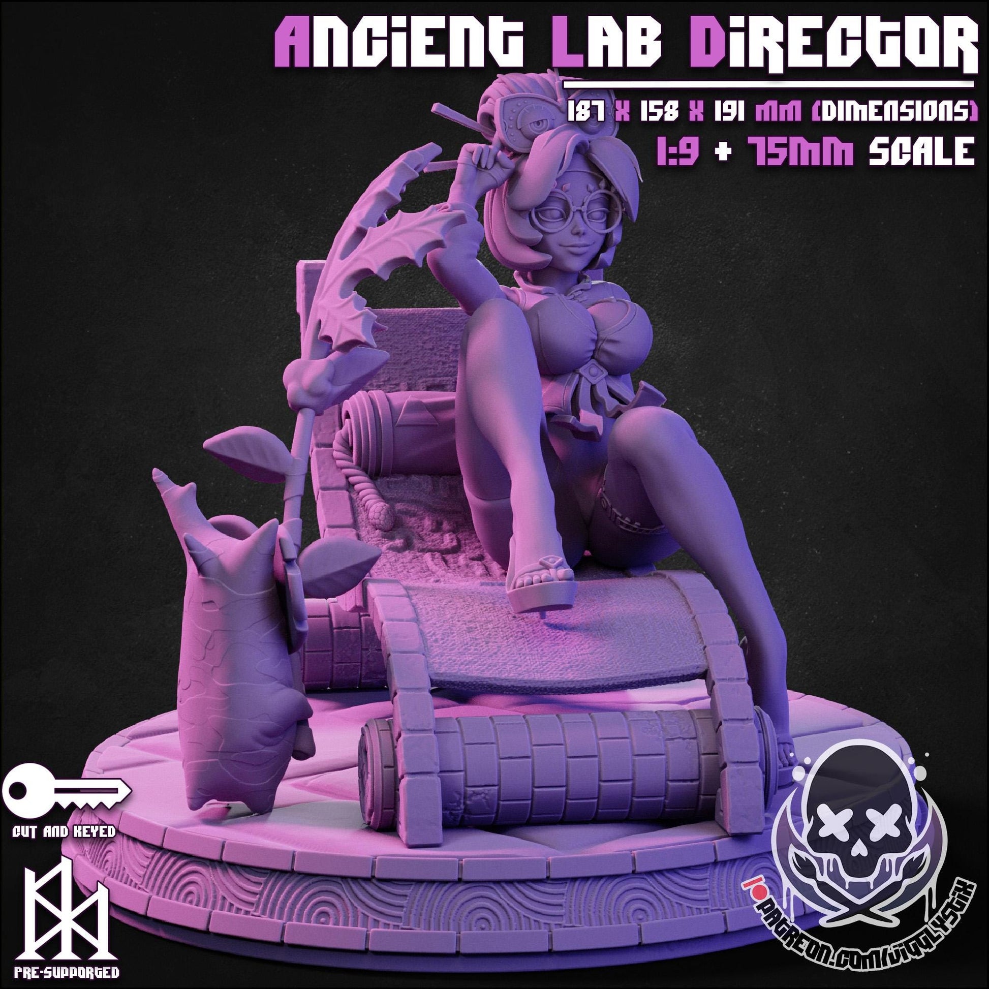 Ancient Lab Director Model Kit - 1:9 Scale or 75mm - Jigglystix