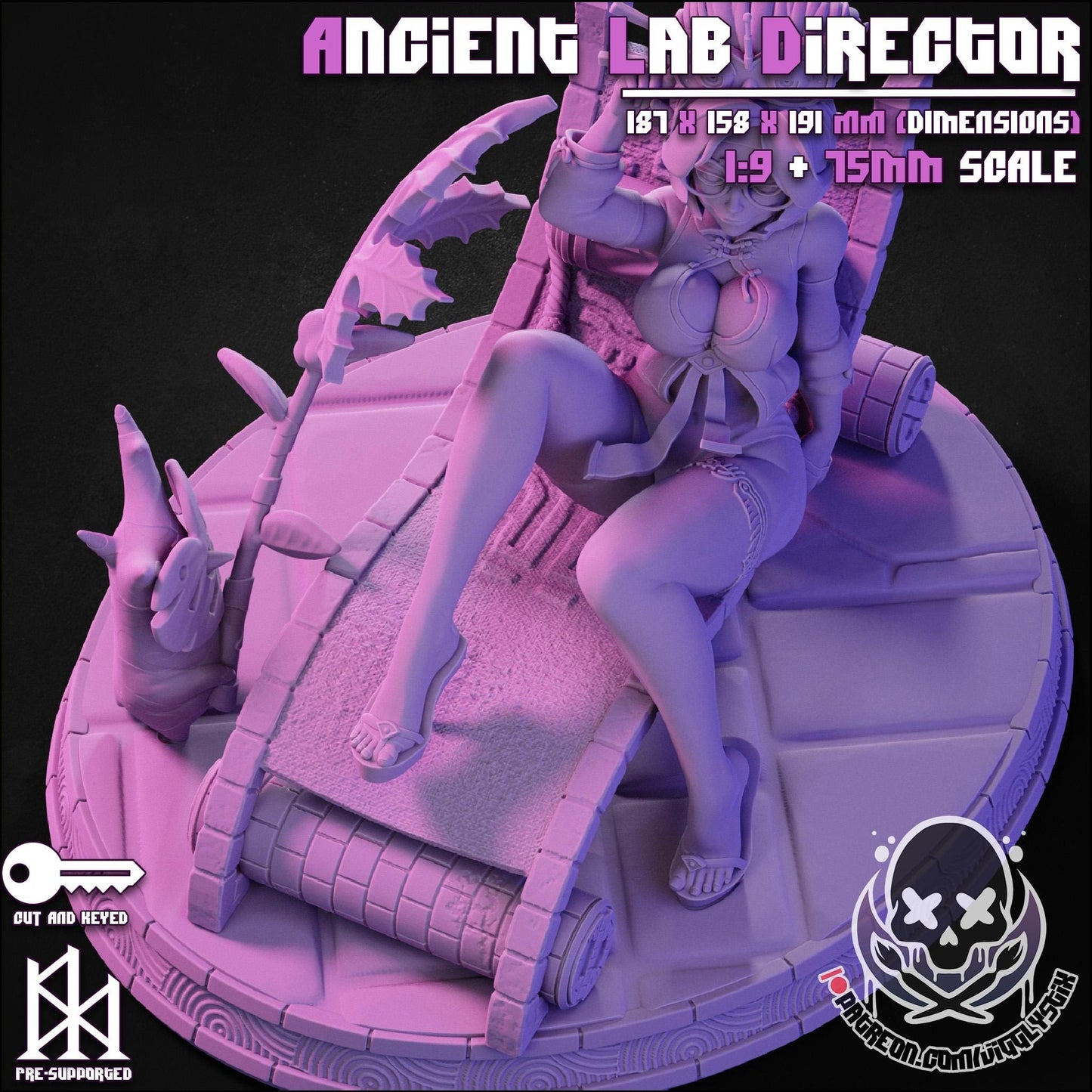 Ancient Lab Director Model Kit - 1:9 Scale or 75mm - Jigglystix