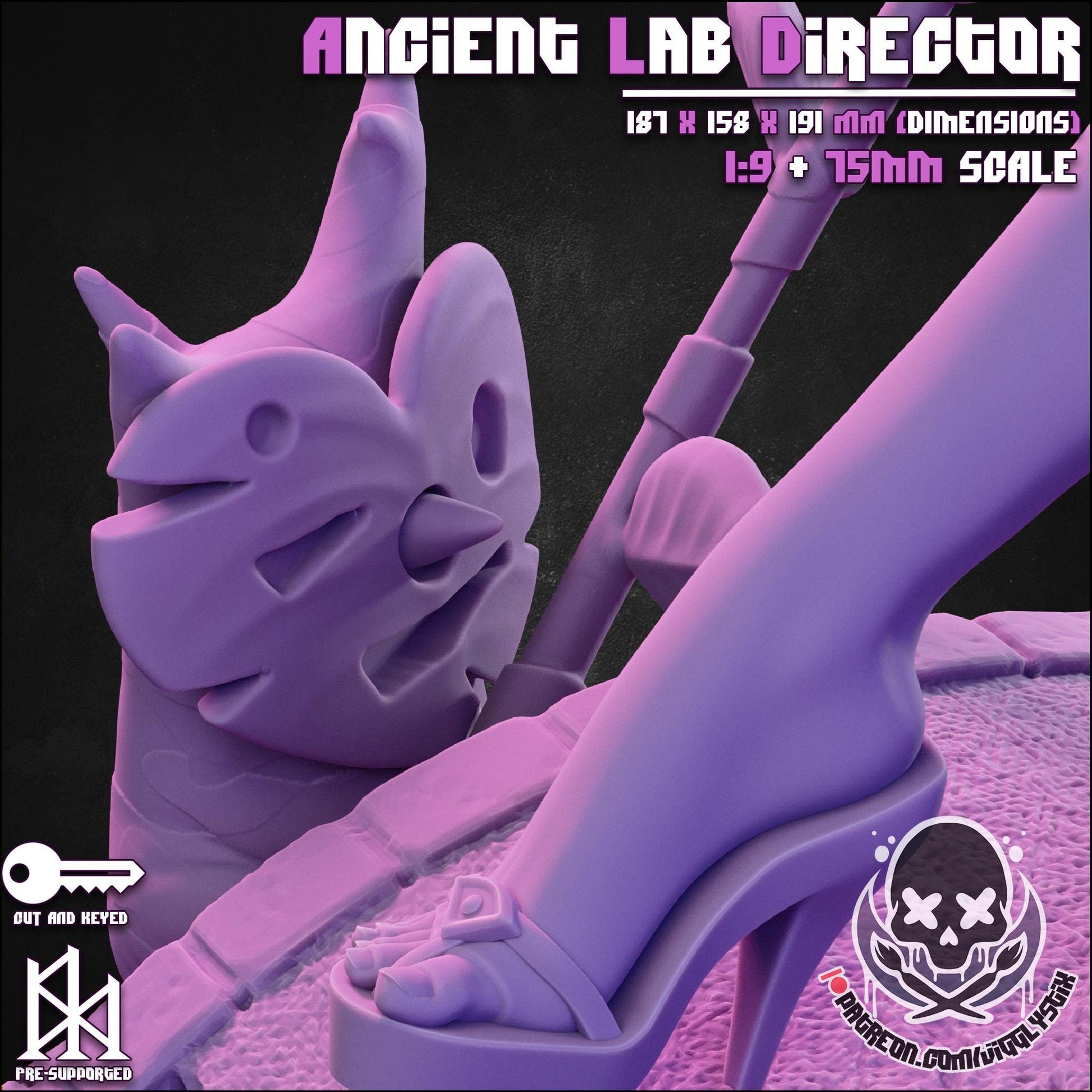 Ancient Lab Director Model Kit - 1:9 Scale or 75mm - Jigglystix