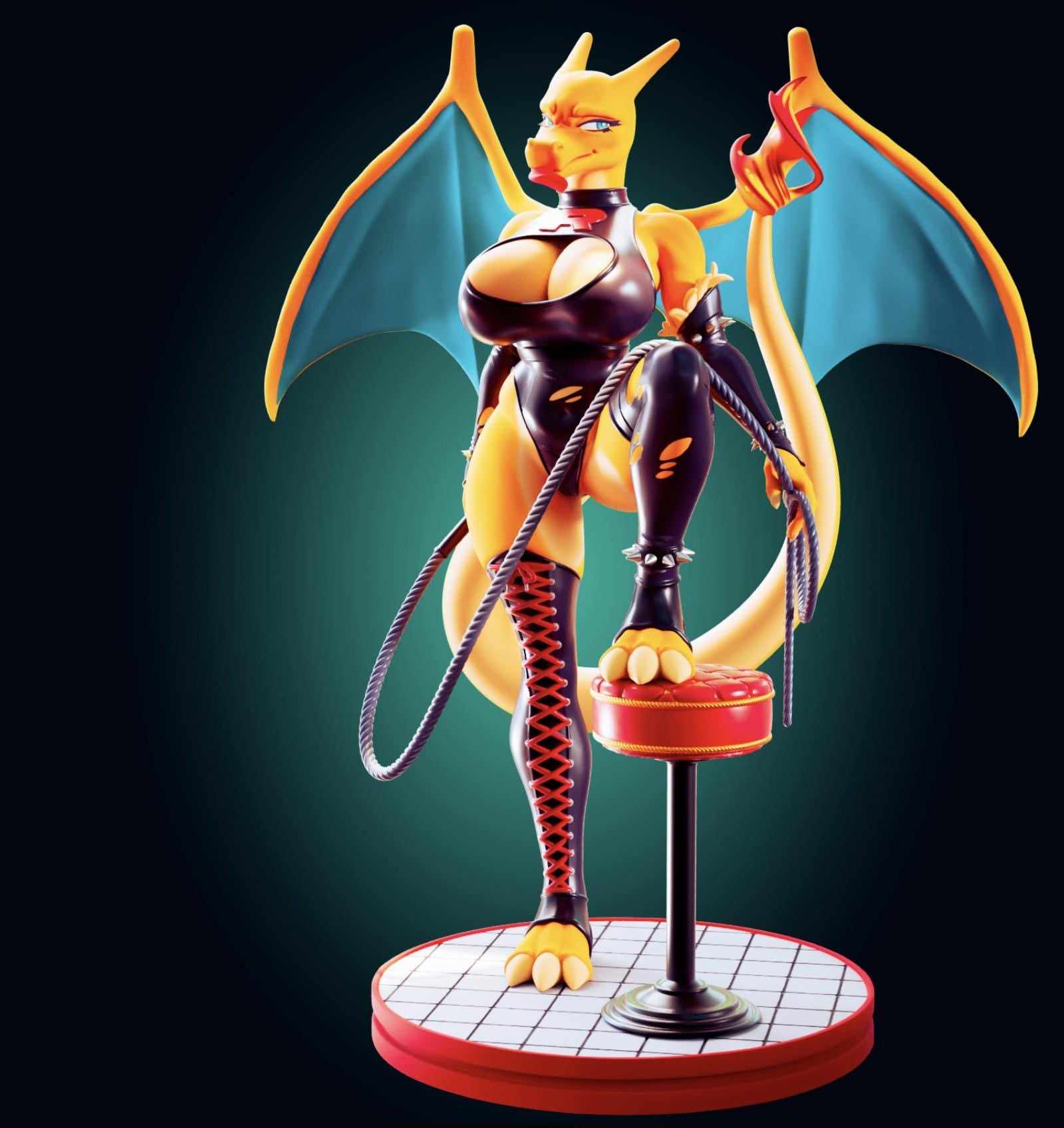 Dominatrix Dragon Model Kit - 200mm 1/6 Scale - Designed by Officer Rhu