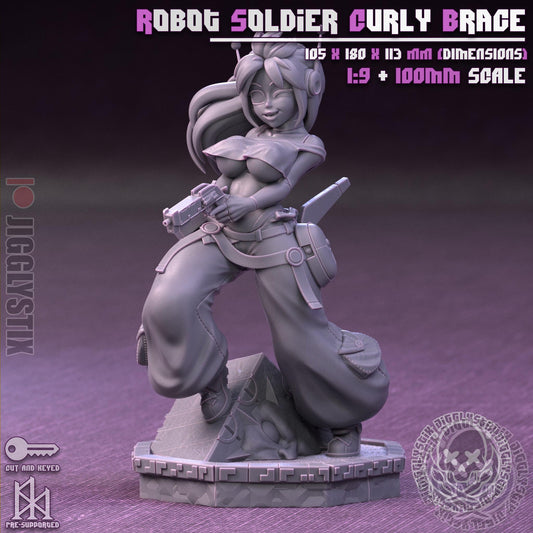 Robot Soldier Curly Brace Model Kit - 1:9 or 100mm - Jigglystix