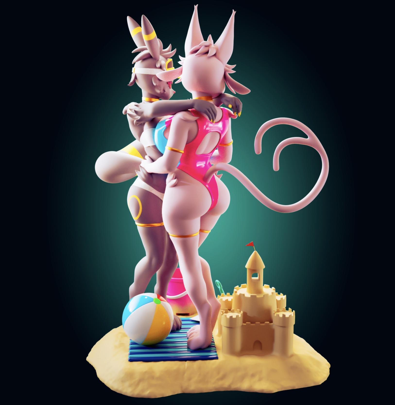 Fox Girls Model Kit - 140mm 1/6 Scale - Designed by Officer Rhu