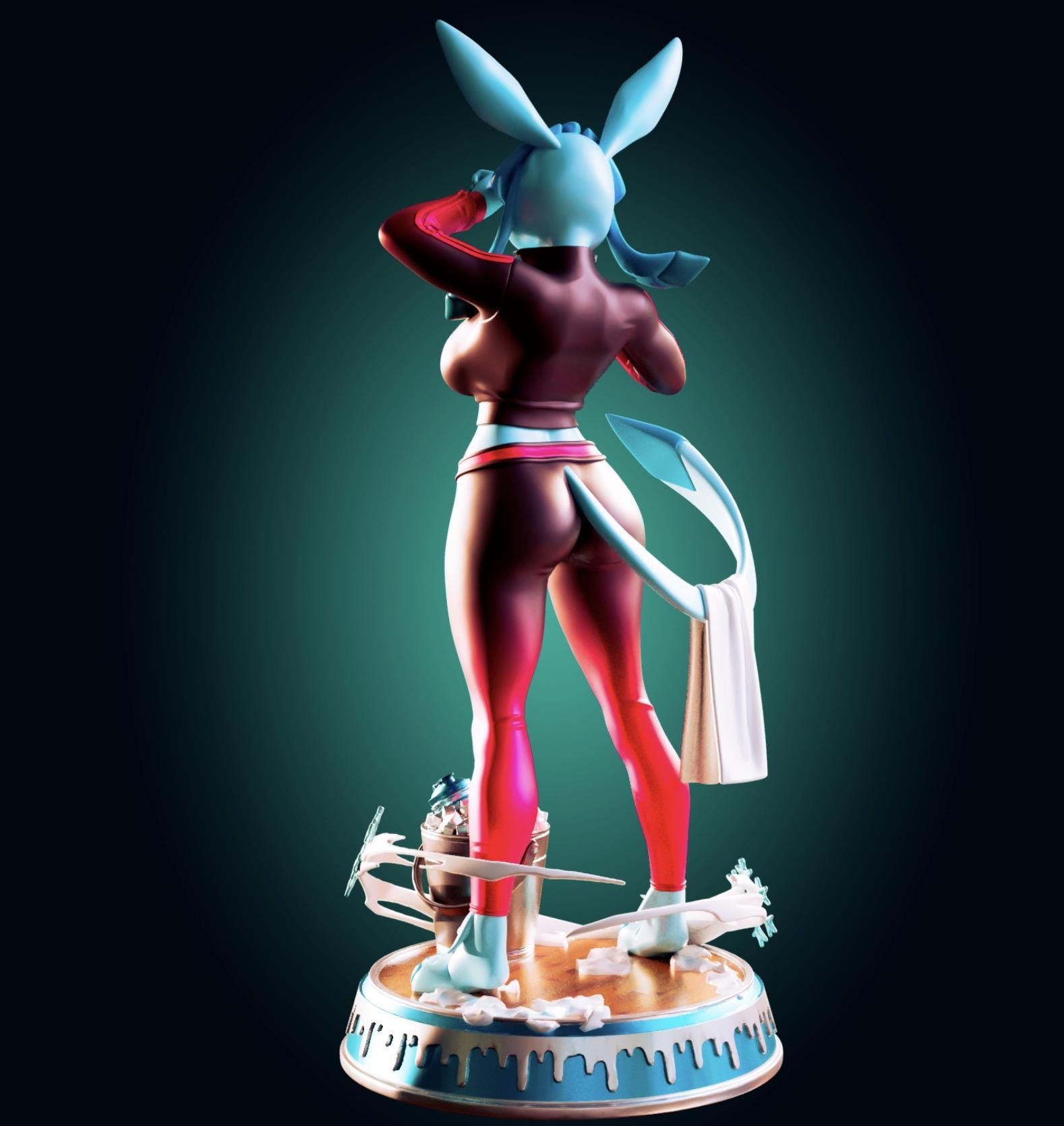 Ice Fox Girl Model Kit - 100mm 1/6 Scale - Designed by Officer Rhu