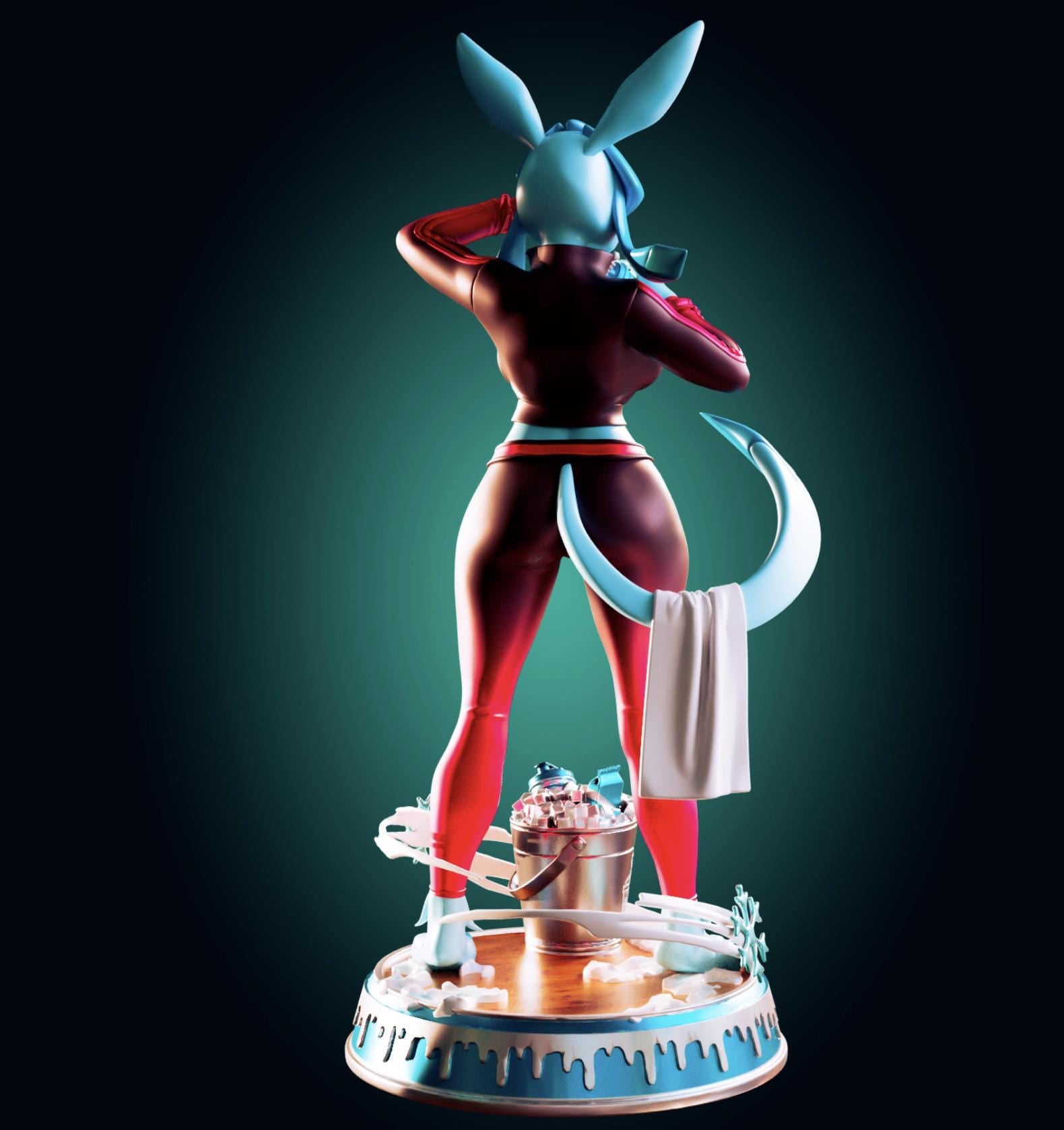 Ice Fox Girl Model Kit - 100mm 1/6 Scale - Designed by Officer Rhu