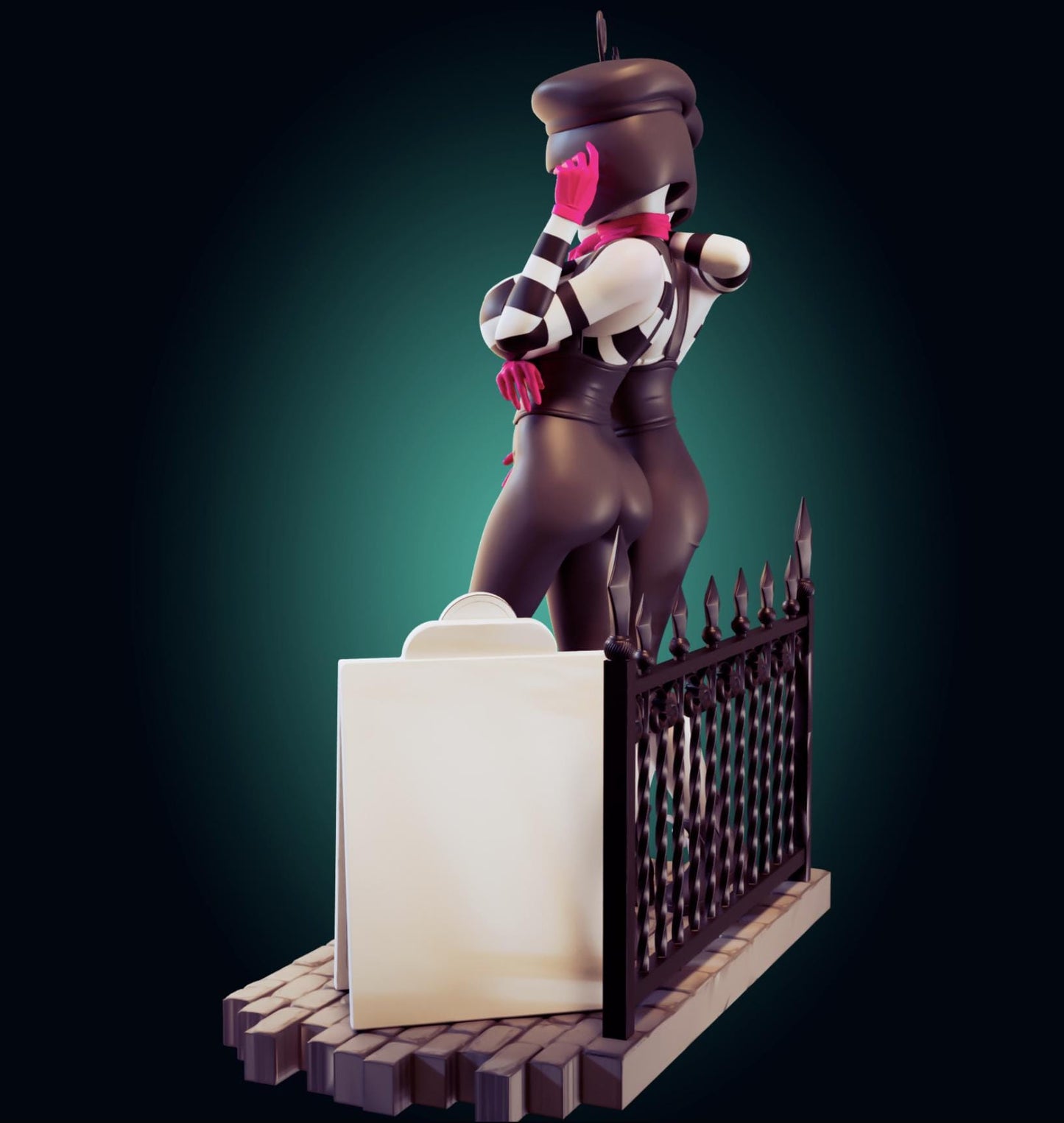 Derpixon Bonbon & Chuchu Inspired Model Kit - 106mm 1/6 Scale - Designed by Officer Rhu
