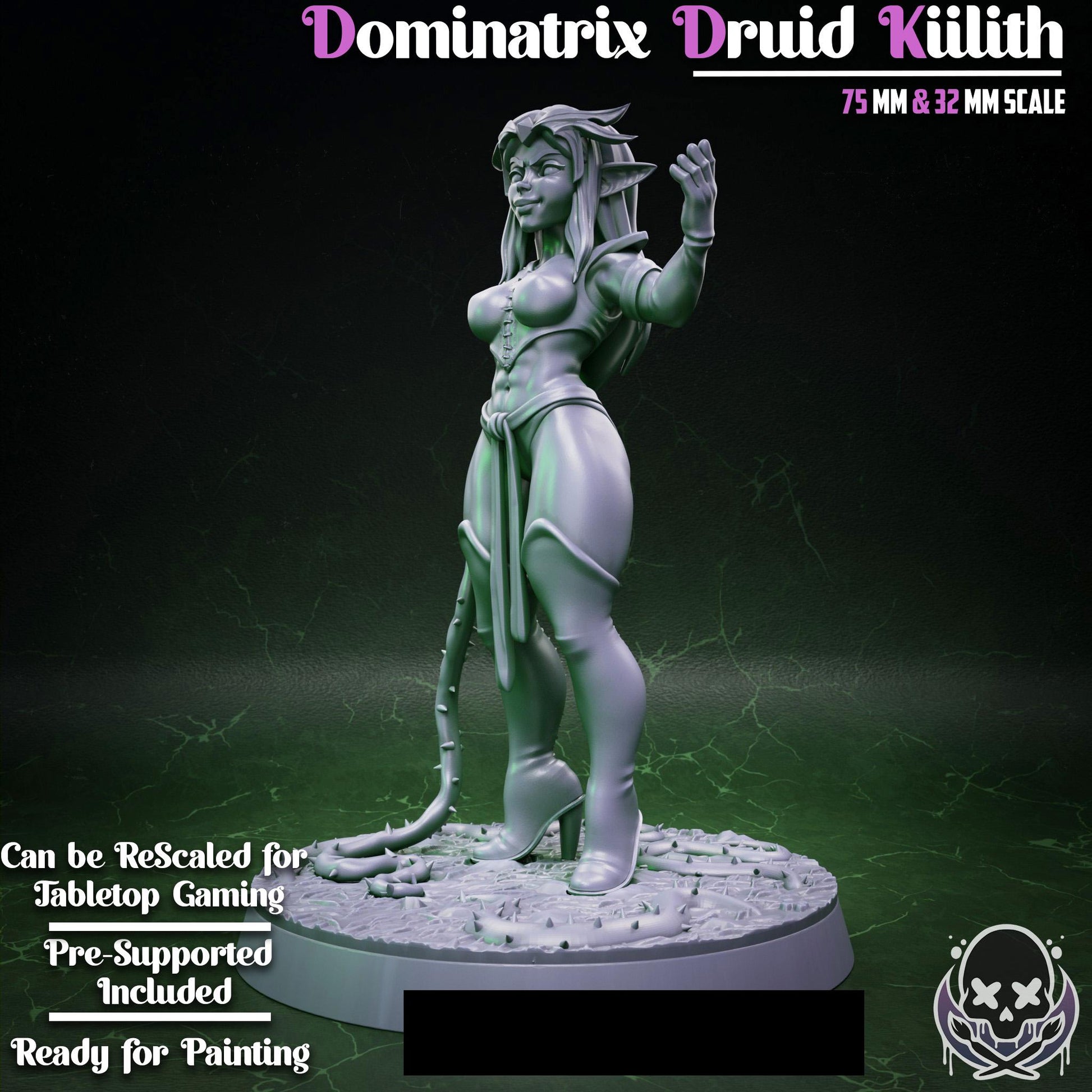 Dominatrix Druid Kilith Mini - 32mm or 75mm - Jigglystix