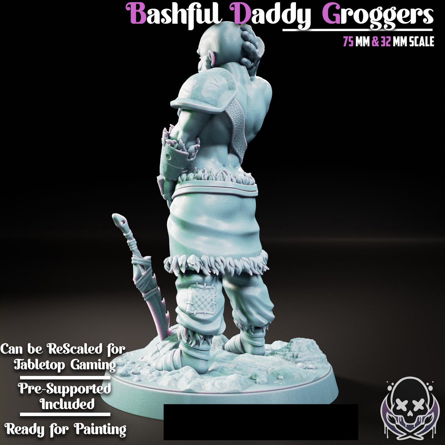 Bashful Daddy Groggers Mini - 32mm or 75mm - Jigglystix