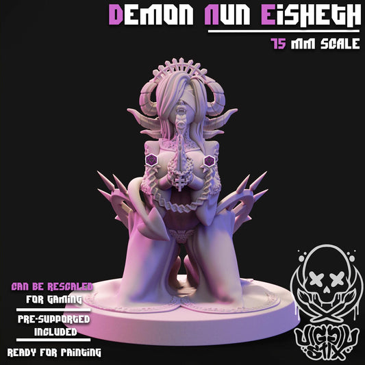 Demon Nun Eiseth Mini - 32mm or 75mm - Jigglystix