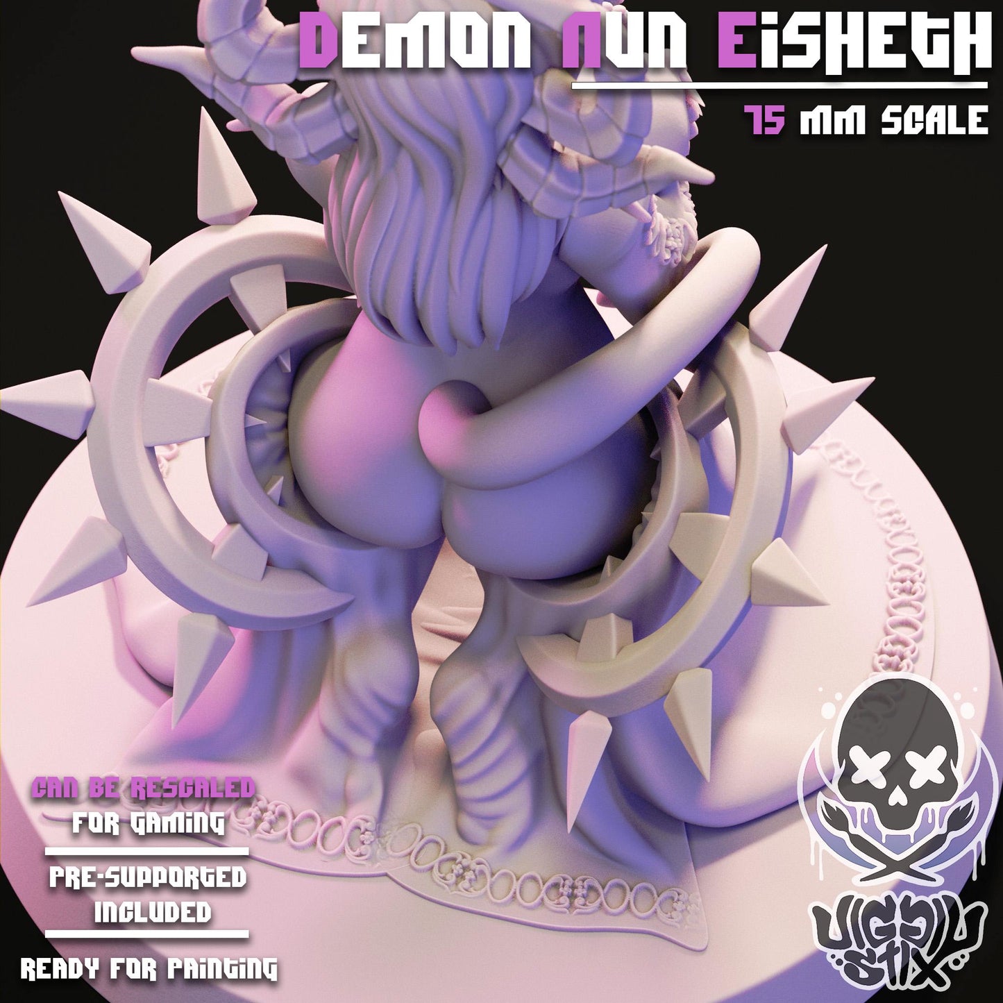 Demon Nun Eiseth Mini - 32mm or 75mm - Jigglystix