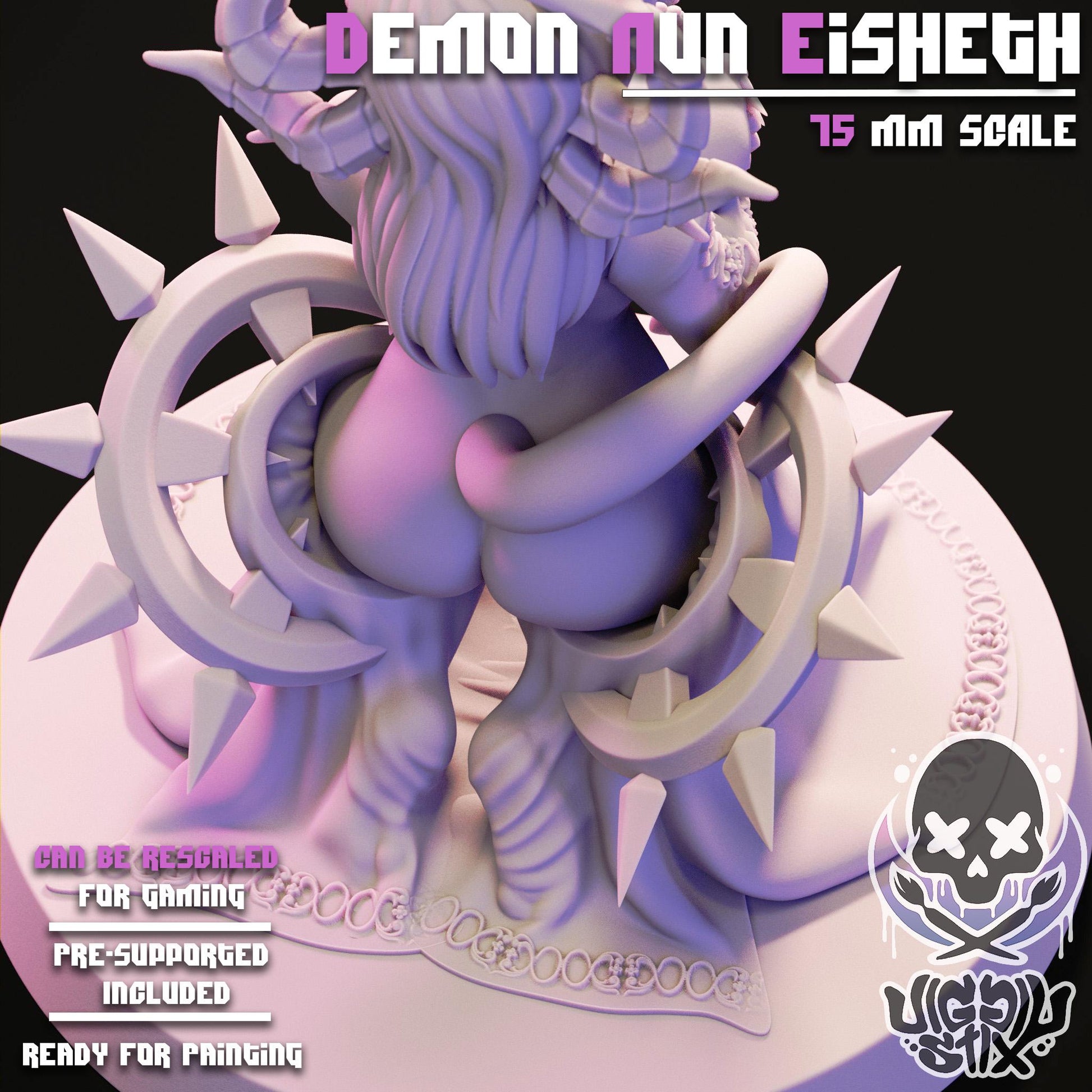 Demon Nun Eiseth Mini - 32mm or 75mm - Jigglystix