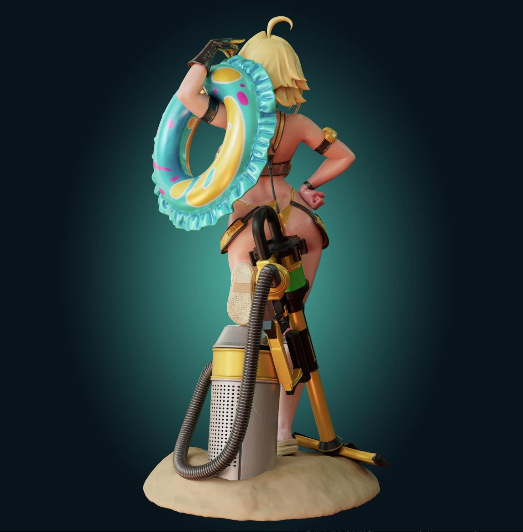 Nikke Inspired Elegg Model Kit | 3D Resin Print Figurine | Officer Rhu