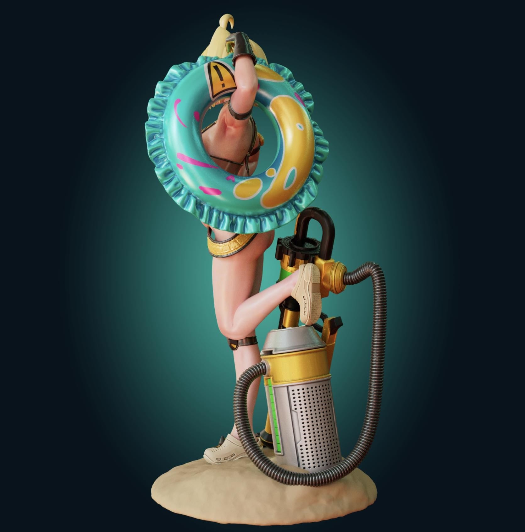 Nikke Inspired Elegg Model Kit | 3D Resin Print Figurine | Officer Rhu