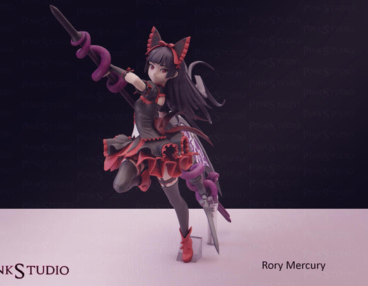 Gate Inspired Fanart Rory Mercury Resin Kit Model 18cm