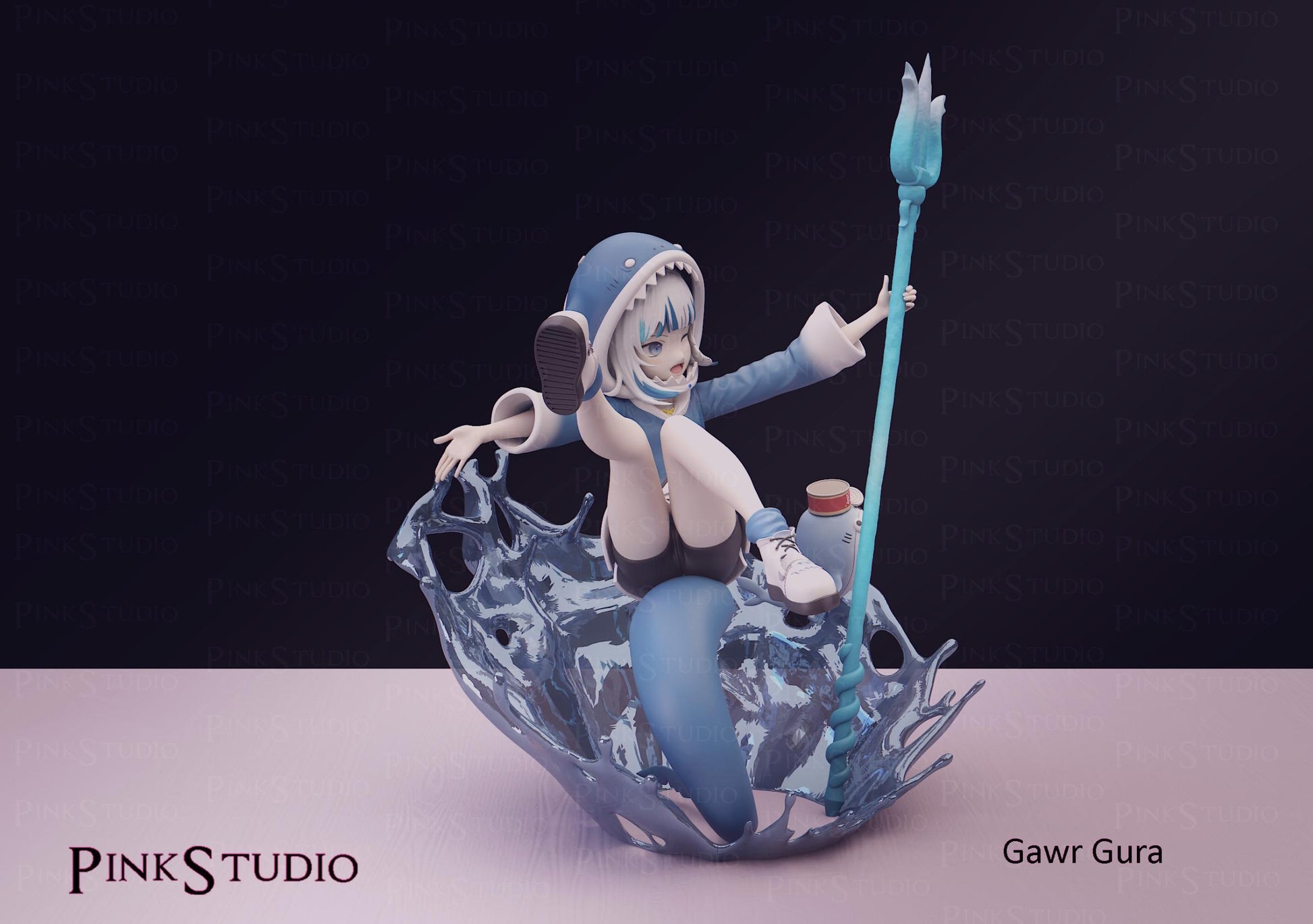 Gawr Gura Inspired Model Kit | 3D Resin Print Figurine