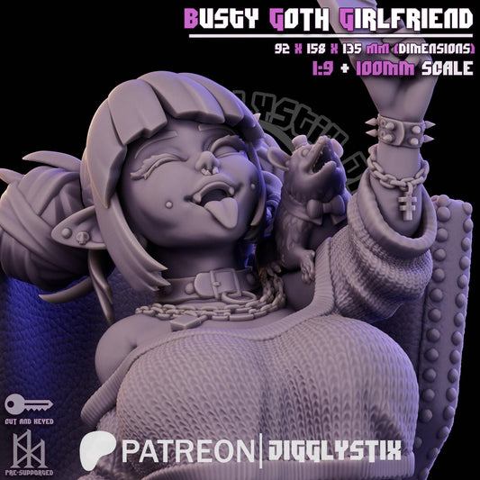 Goth Girlfriend Pin Up Model Kit | Jigglystix