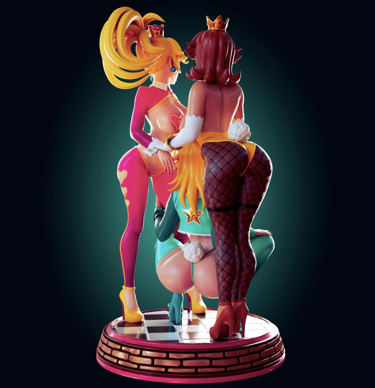 Princess Trio Model Kit | 3D Resin Print Figurine | Designed by Officer Rhu